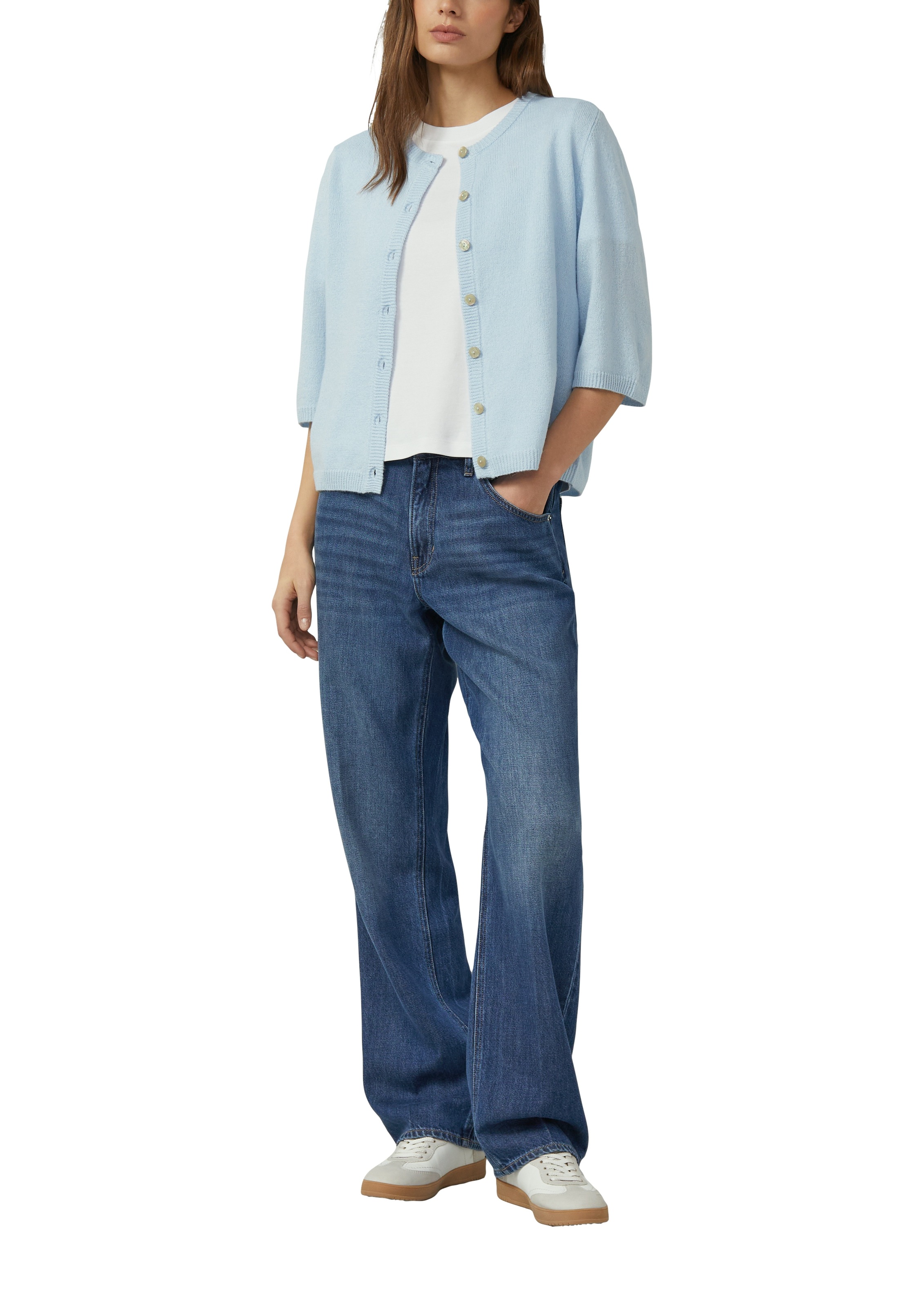 s.Oliver Strickjacke mit Alpaka Anteil günstig online kaufen