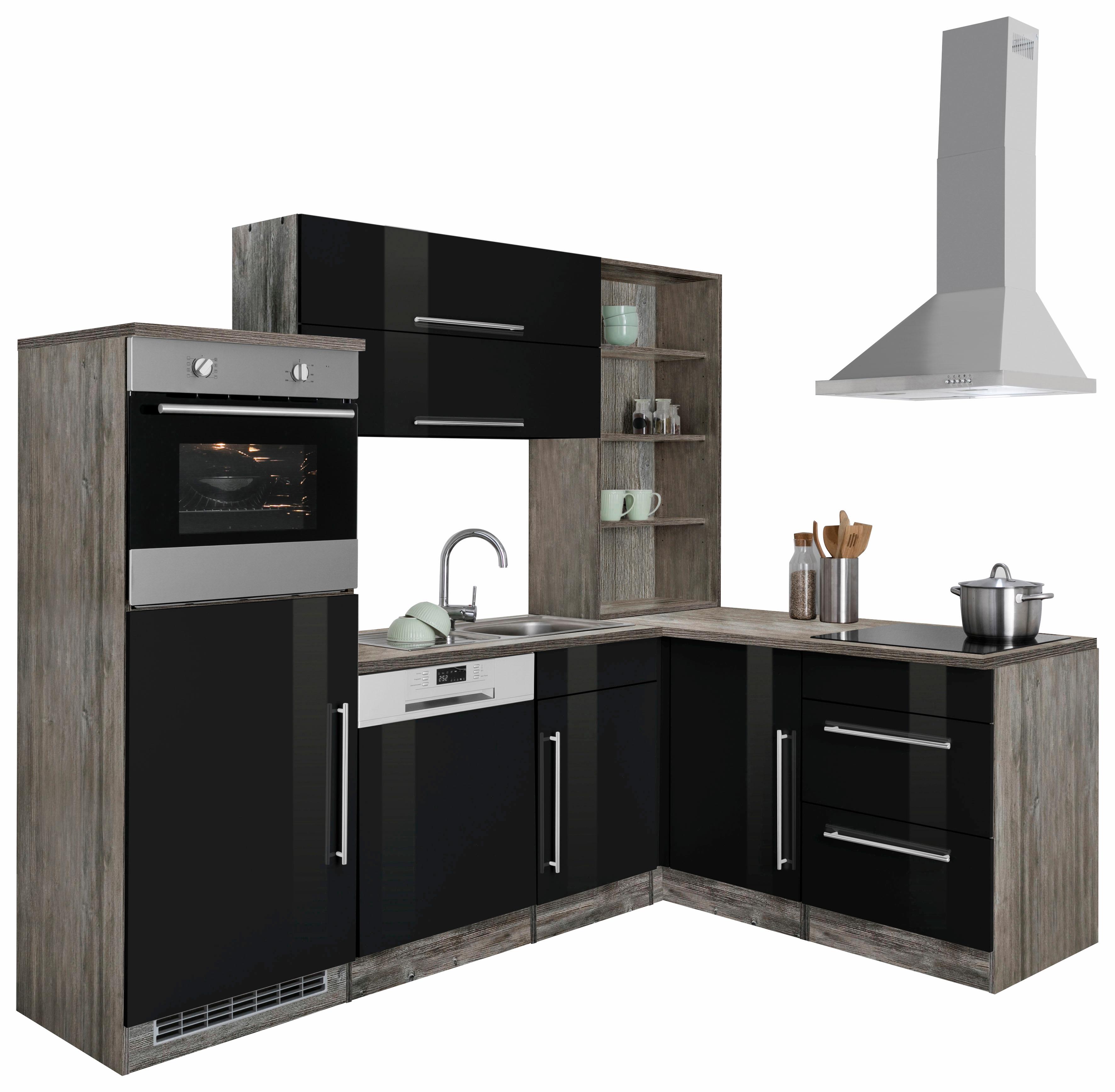 KOCHSTATION "KS-Samos" Stellbreite 230x170 cm, wahlweise mit E-Geräten, mit Arbeitsplatte
