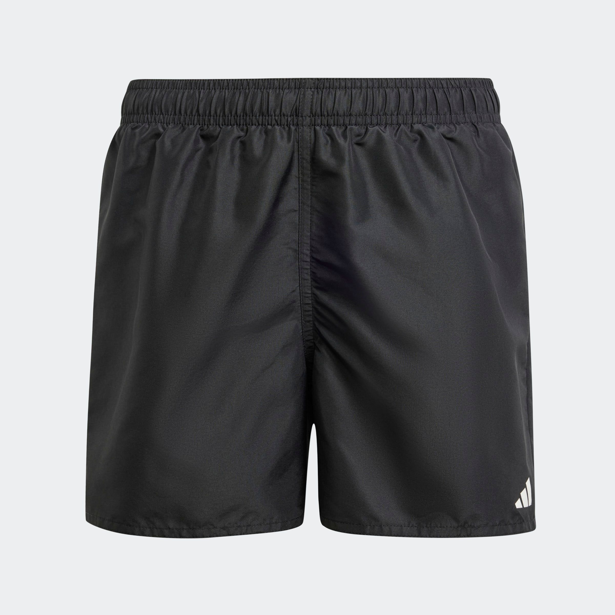 Badeshorts ADIDAS PERFORMANCE "KIDS", Jungen, Gr. 128, N-Gr, schwarz-weiß (schwarz, weiß), Web, Obermaterial: 100% Polyester, Badehosen Badeshorts