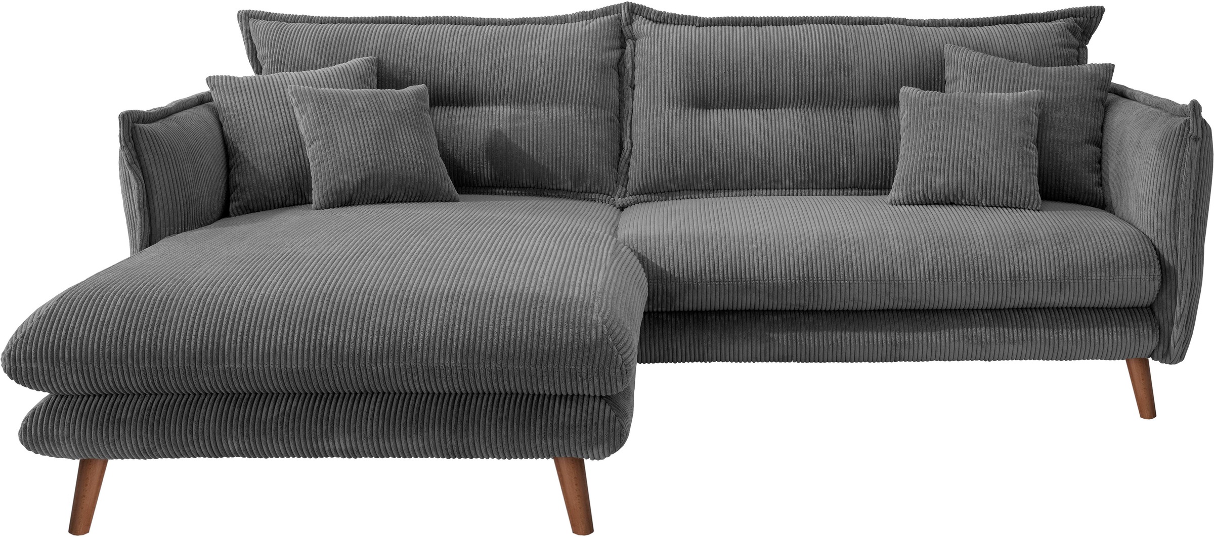 INOSIGN Ecksofa "Lazio modern und bequem, schmale Armlehnen, tolle Detailve günstig online kaufen