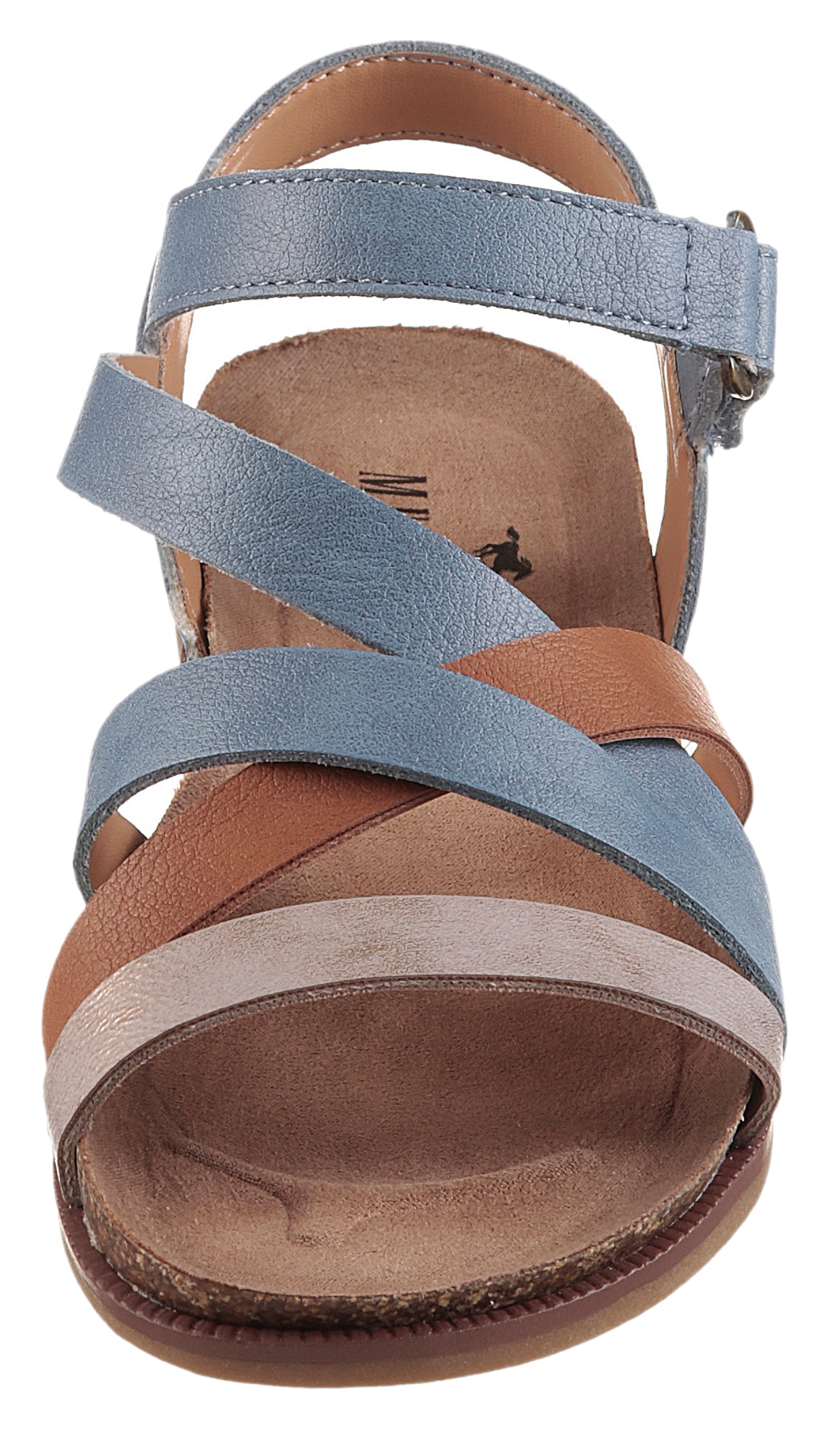 Mustang Shoes Riemchensandale, Barfußschuh, Klettschuh, Sommerschuh mit Tieffußbett