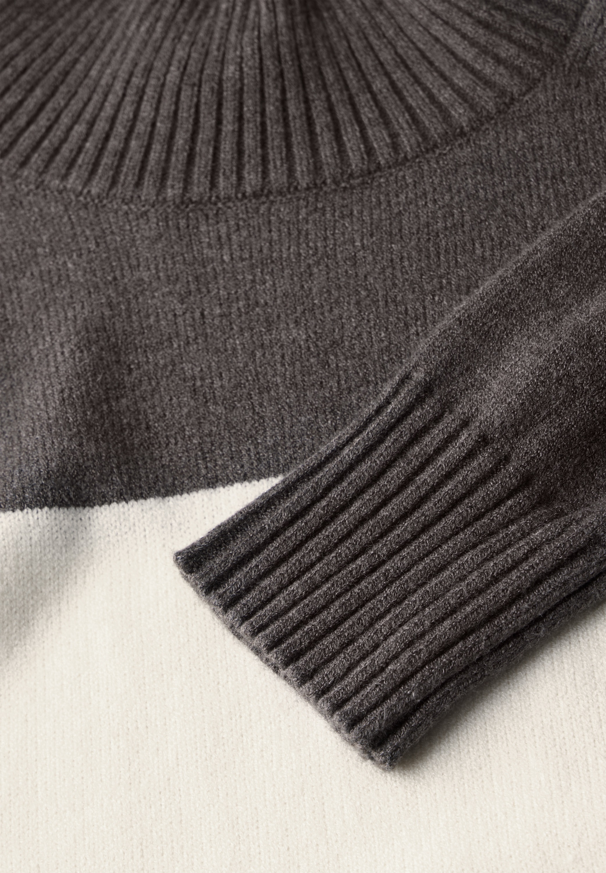 STREET ONE Strickpullover, aus softem Materialmix