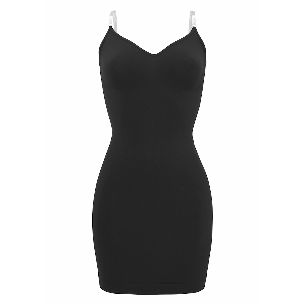 LASCANA Shaping-Kleid SEAMLESS mit transparenten Trägern Basic Dessous