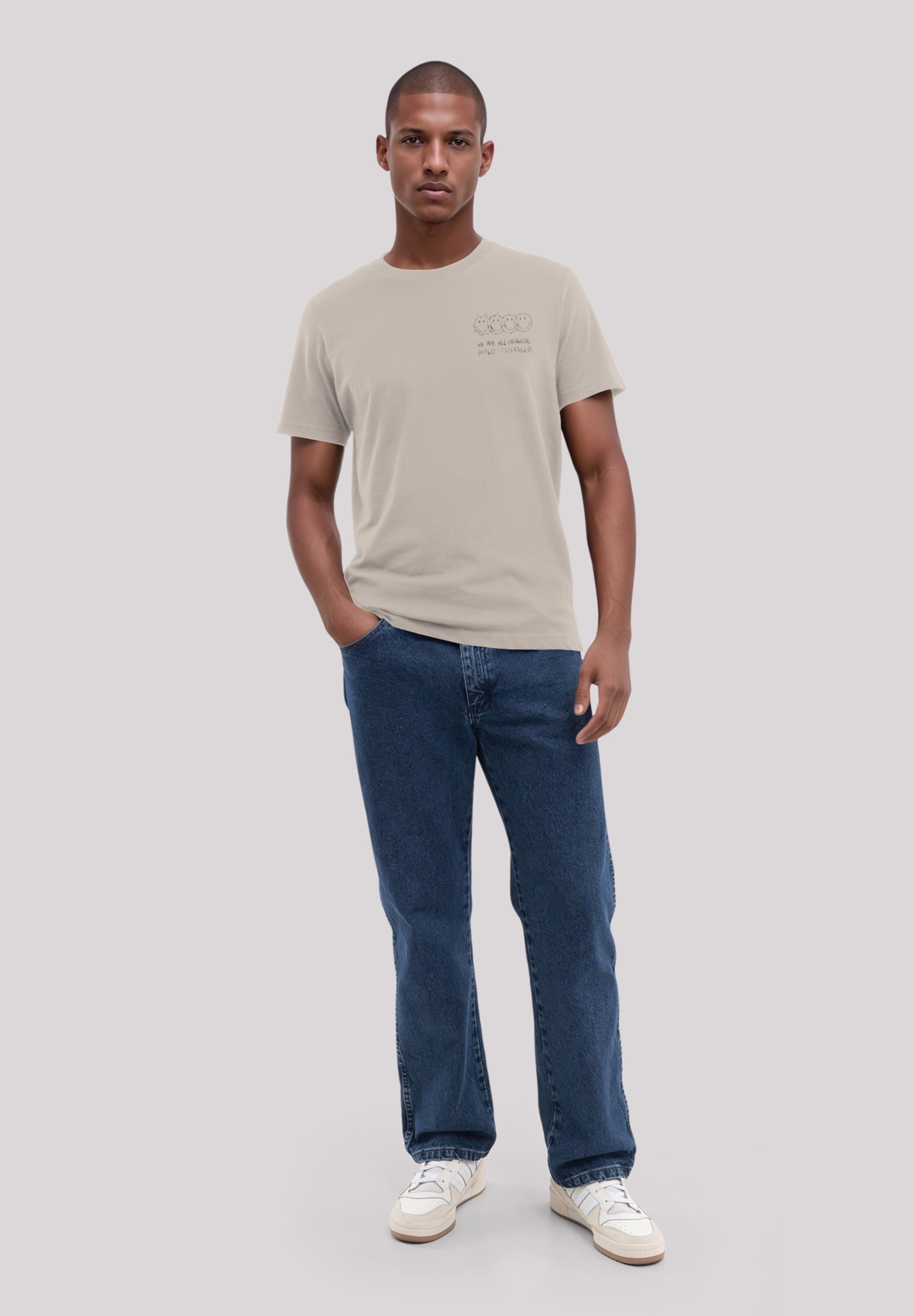 F4NT4STIC T-Shirt »Smiley Originals We Are All Original Unique«, Premium Qualität
