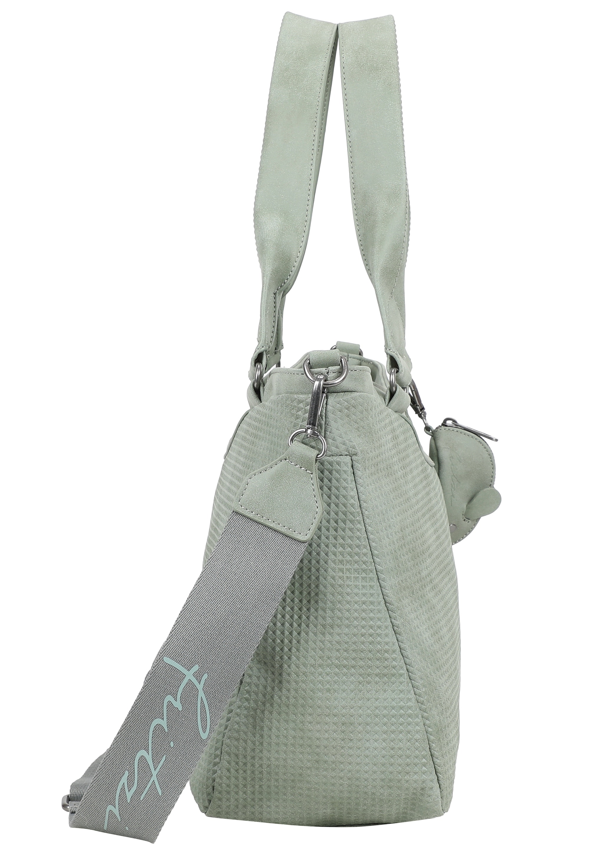 Fritzi aus Preußen Henkeltasche »Joly Waffly Black«, mit kleiner Retro-Pocket-Maus extra