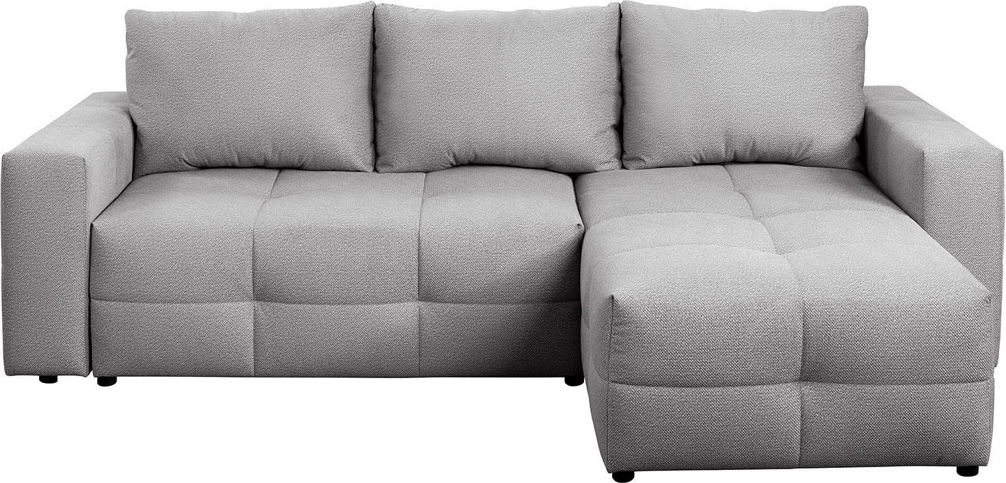 exxpo - sofa fashion Ecksofa Praktische Funktionsecke mit Federkern, Bettfunktion und Stauraum