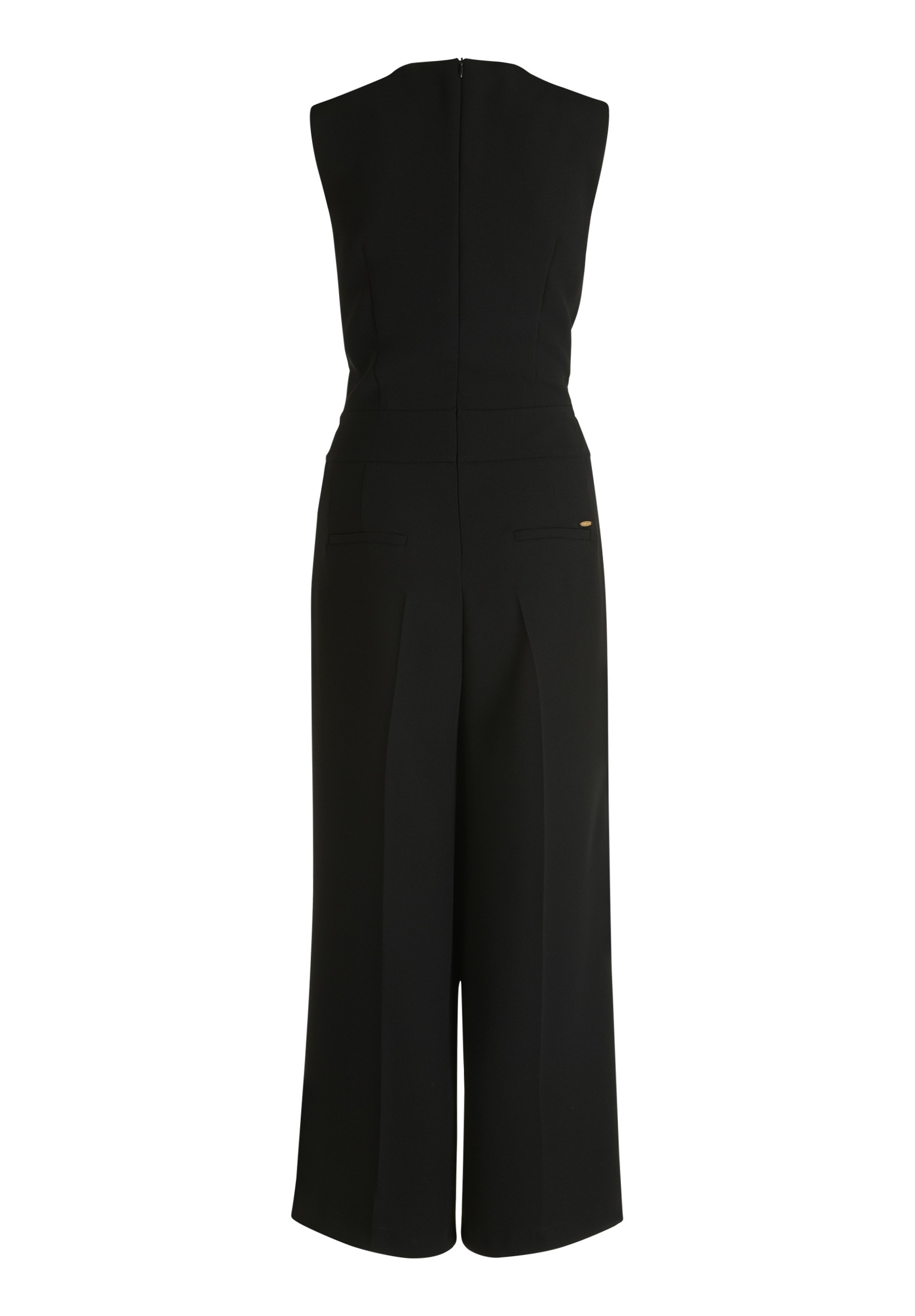Betty&Co Overall »Betty & Co Jumpsuit ohne Arm«, (1 tlg.), Falten