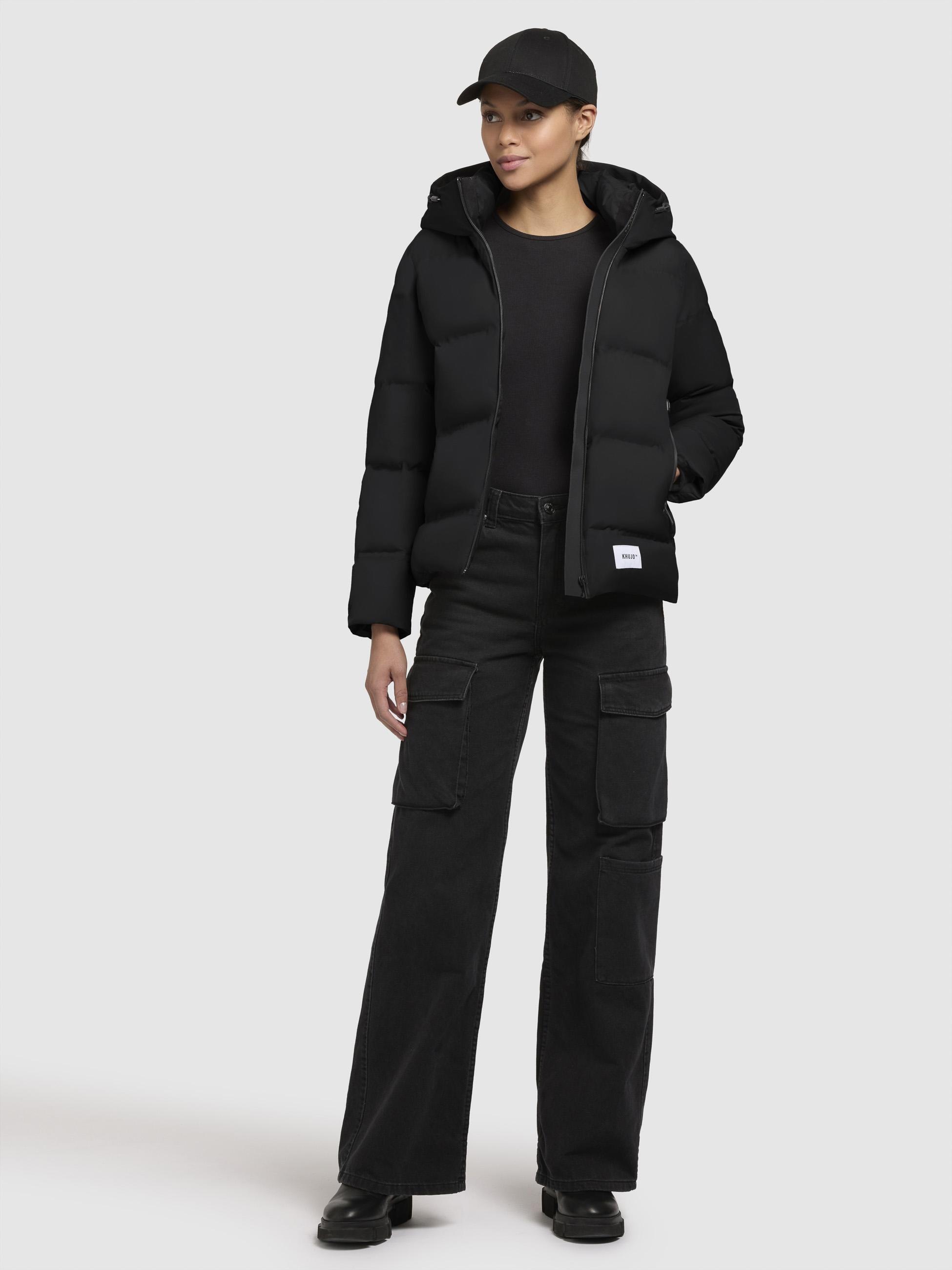 khujo Winterjacke »Liev-YM«, mit Kapuze, Warme gesteppte Damen Kapuzenjacke