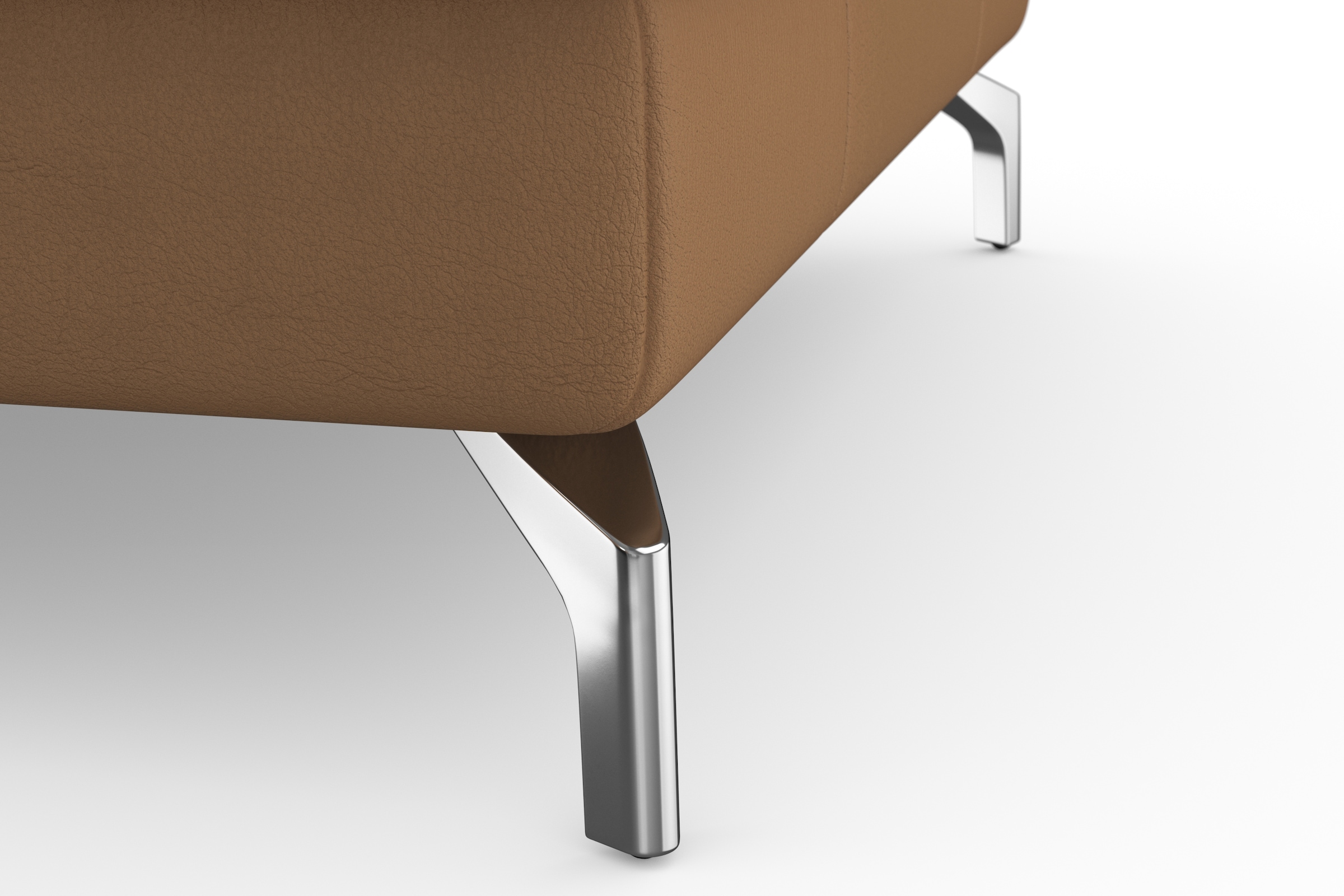 sit&more Wohnlandschaft »Bendigo U-Form«, inklusive Sitztiefenverstellung, Bodenfreiheit 12 cm, in 2 Fußfarben