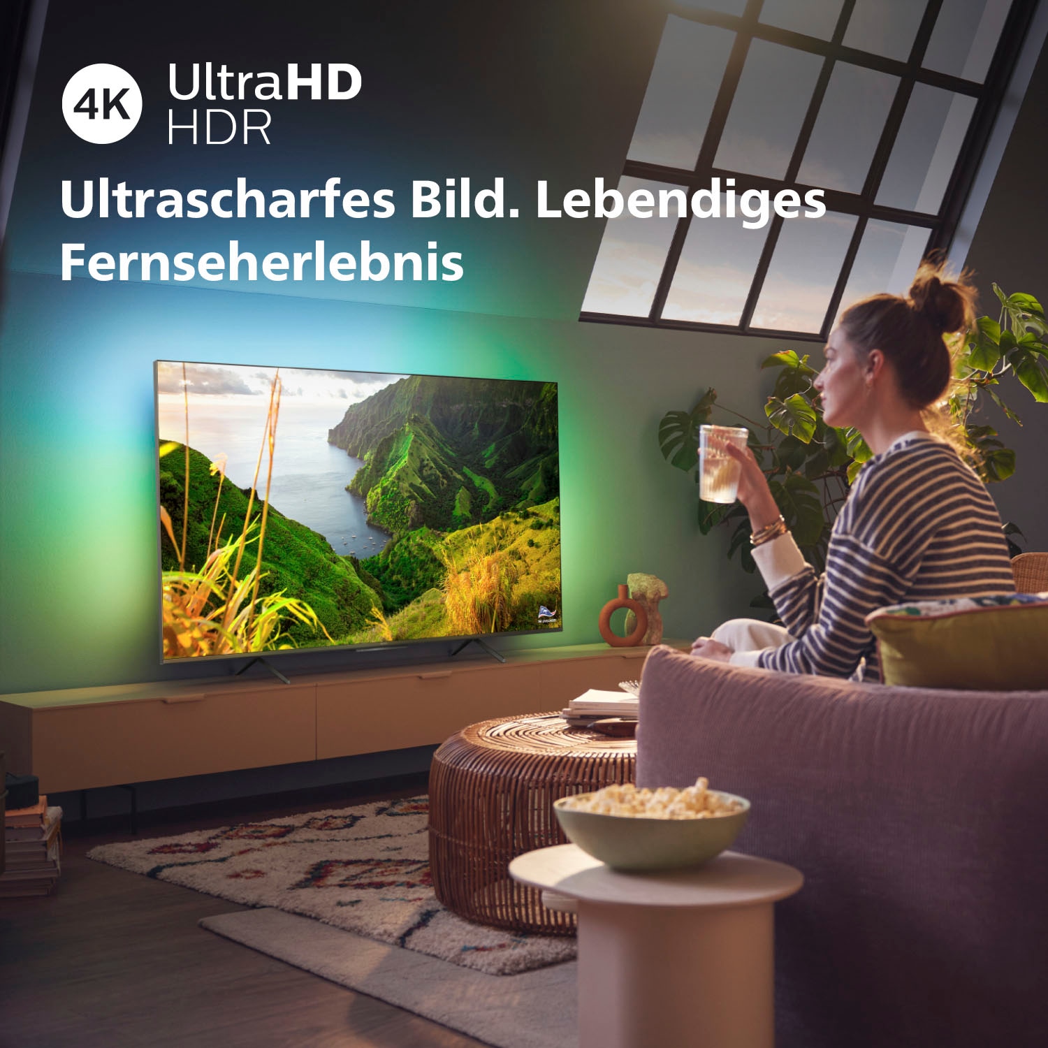 Philips LED-Fernseher, 177 cm/70 Zoll, 4K Ultra HD, Smart-TV