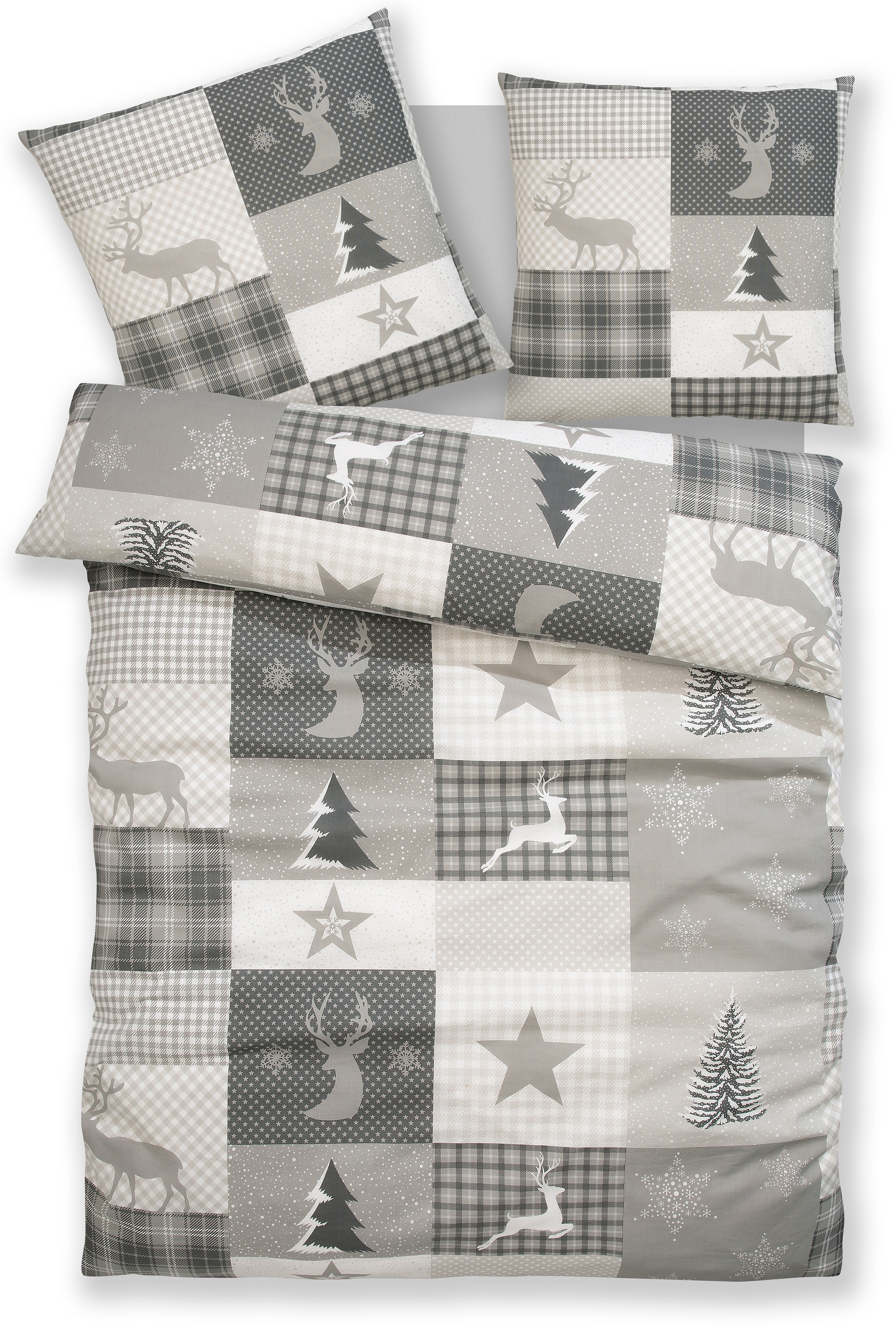 OTTO home Bettwäsche "Nicholas" 2 Weihnachtsbettwäsche, Winter, in 3 Qualit günstig online kaufen