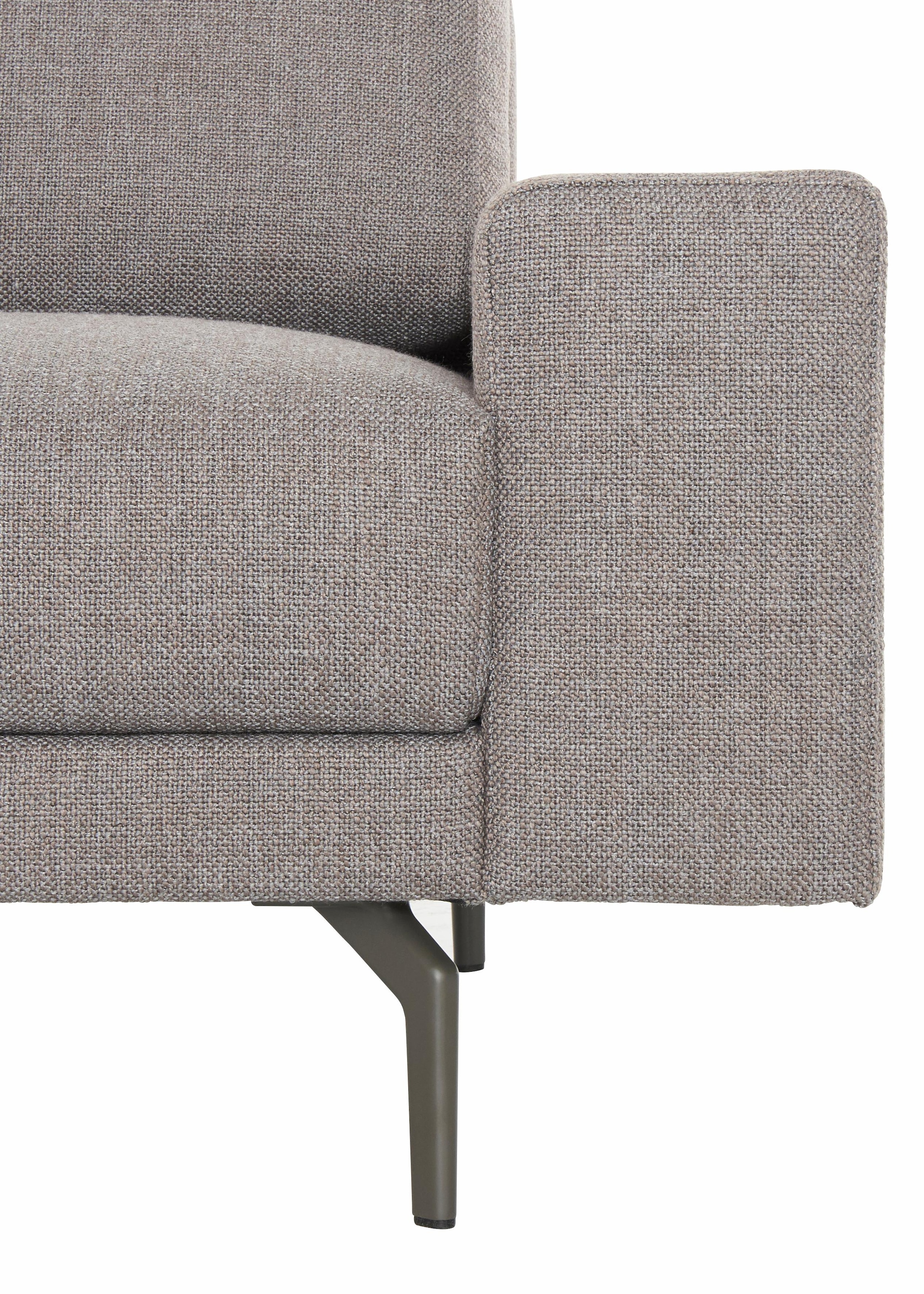 umbragrau, sofa Armlehne Sessel 120 cm hülsta Breite niedrig, Alugussfüße breit »hs.450«, in BAUR |