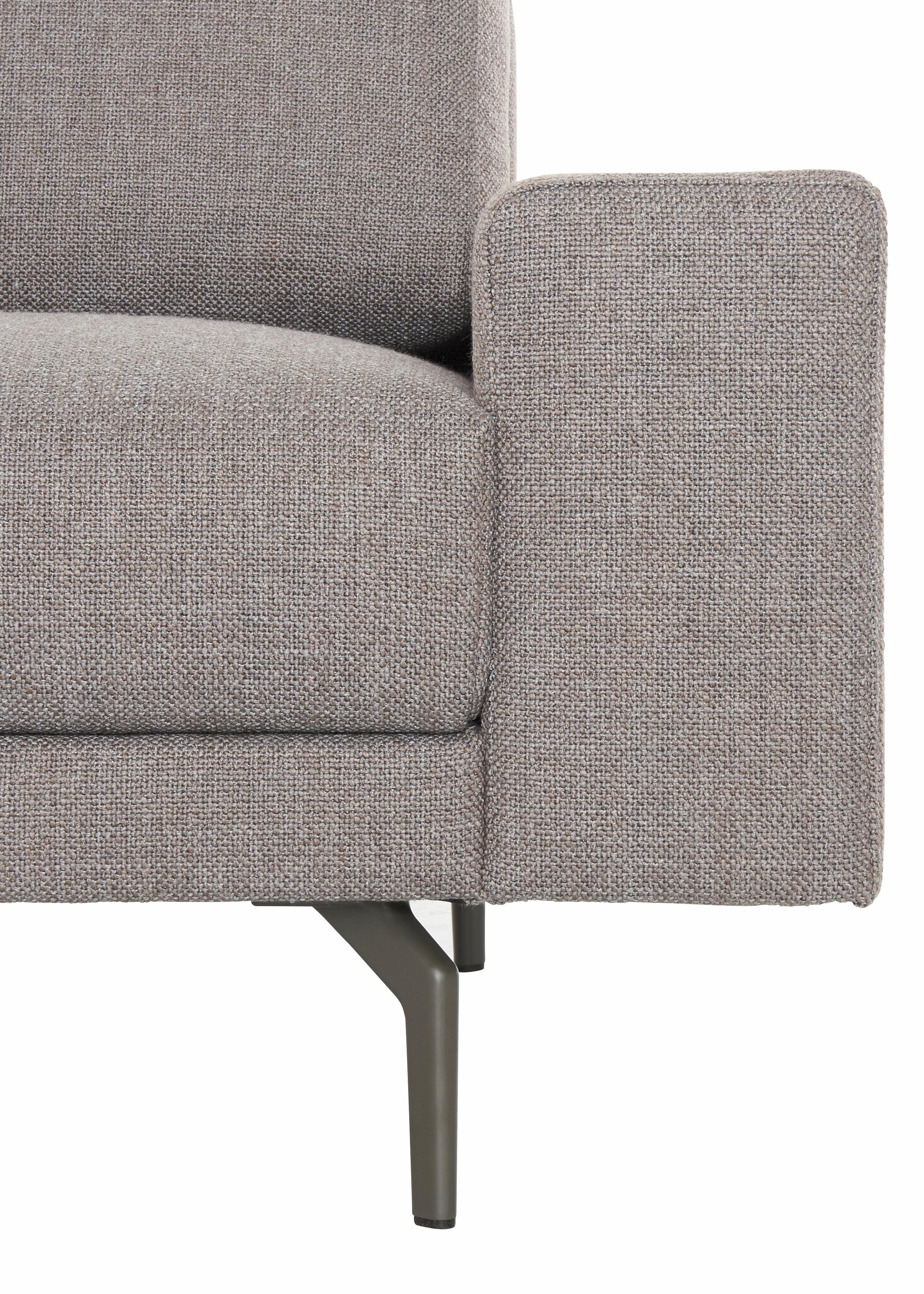 Creation BY ROLF BENZ Sessel »CR.450, Designsessel, Loungesessel«, Armlehne breit niedrig, Alugussfüße in umbragrau, Breite 120 cm