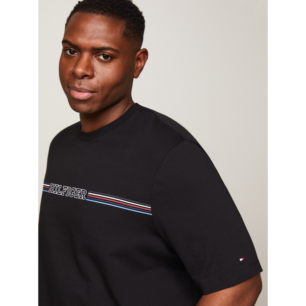 Tommy Hilfiger Big & Tall T-Shirt »BT-STRIPE CHEST TEE-B«, Große Größen