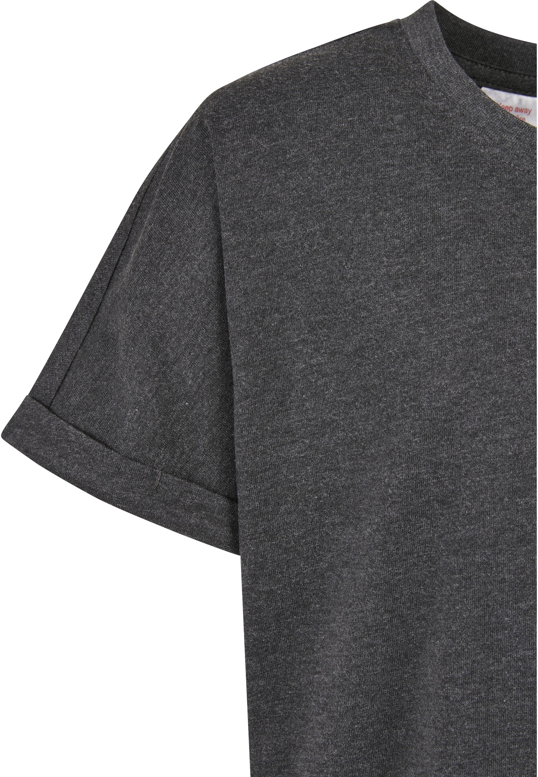 URBAN CLASSICS Kurzarmshirt »Urban Classics Herren Boys Long Shaped Turnup Tee 2-Pack« 1 Stk.