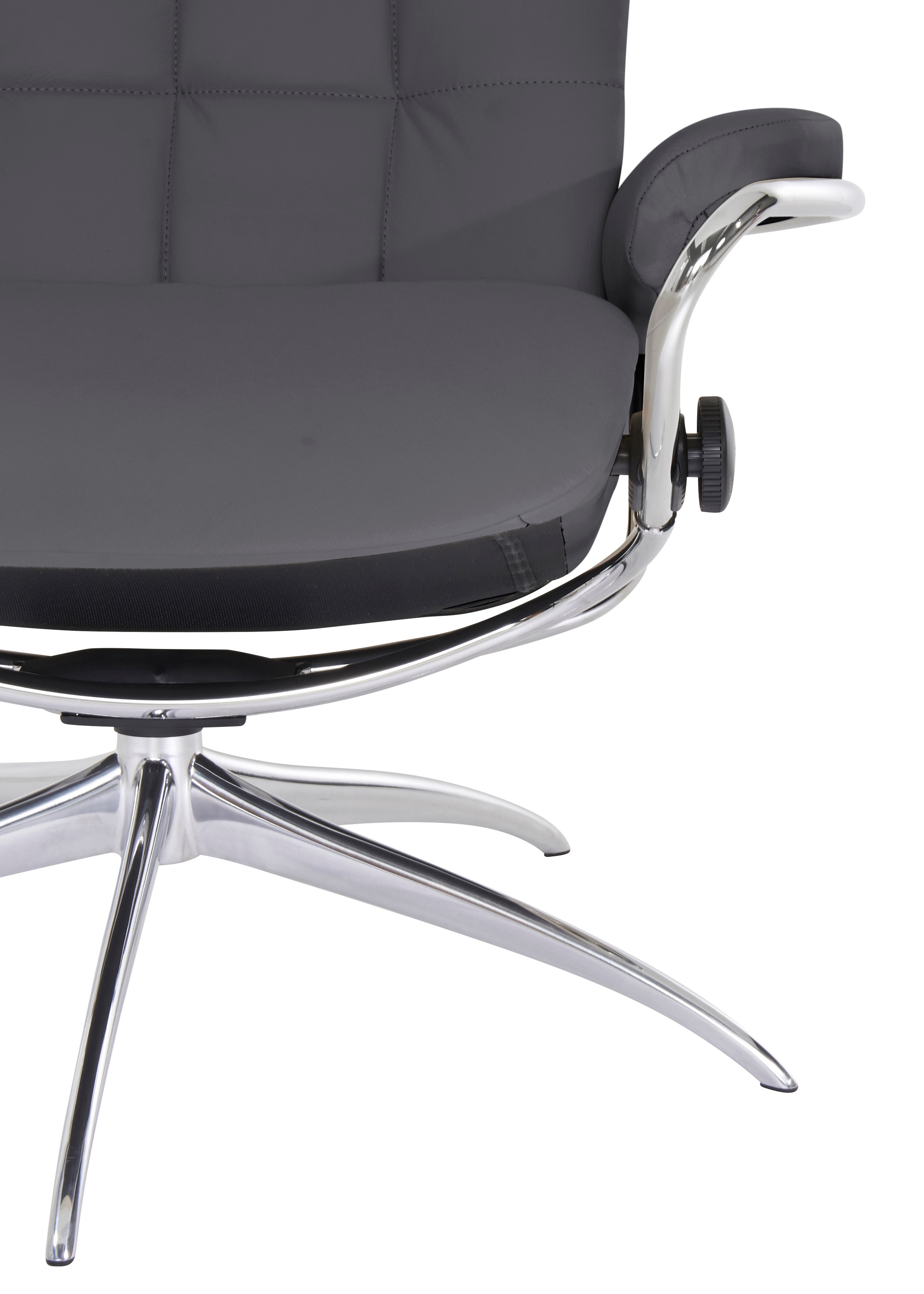 Stressless® Relaxsessel »London«, (Set, Relaxsessel mit Hocker), mit Hocker, High Back, mit Star Base, Gestell Chrom