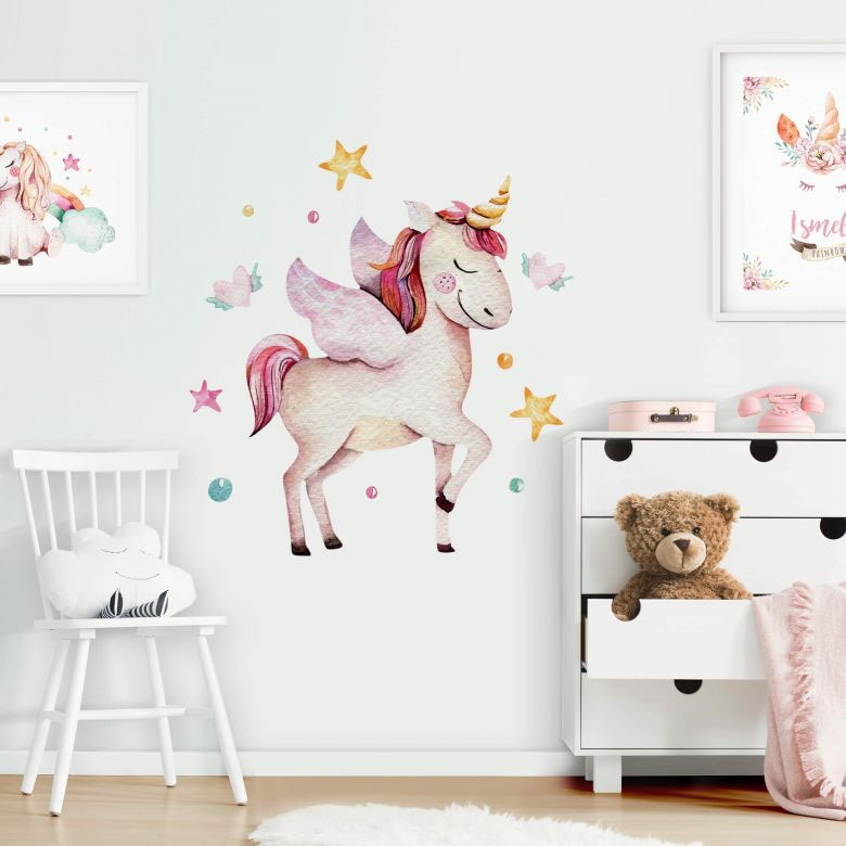 bestellen (1 | Wall-Art Einhorn Aufkleber Wandtattoo »Pferde BAUR St.) Deko«,