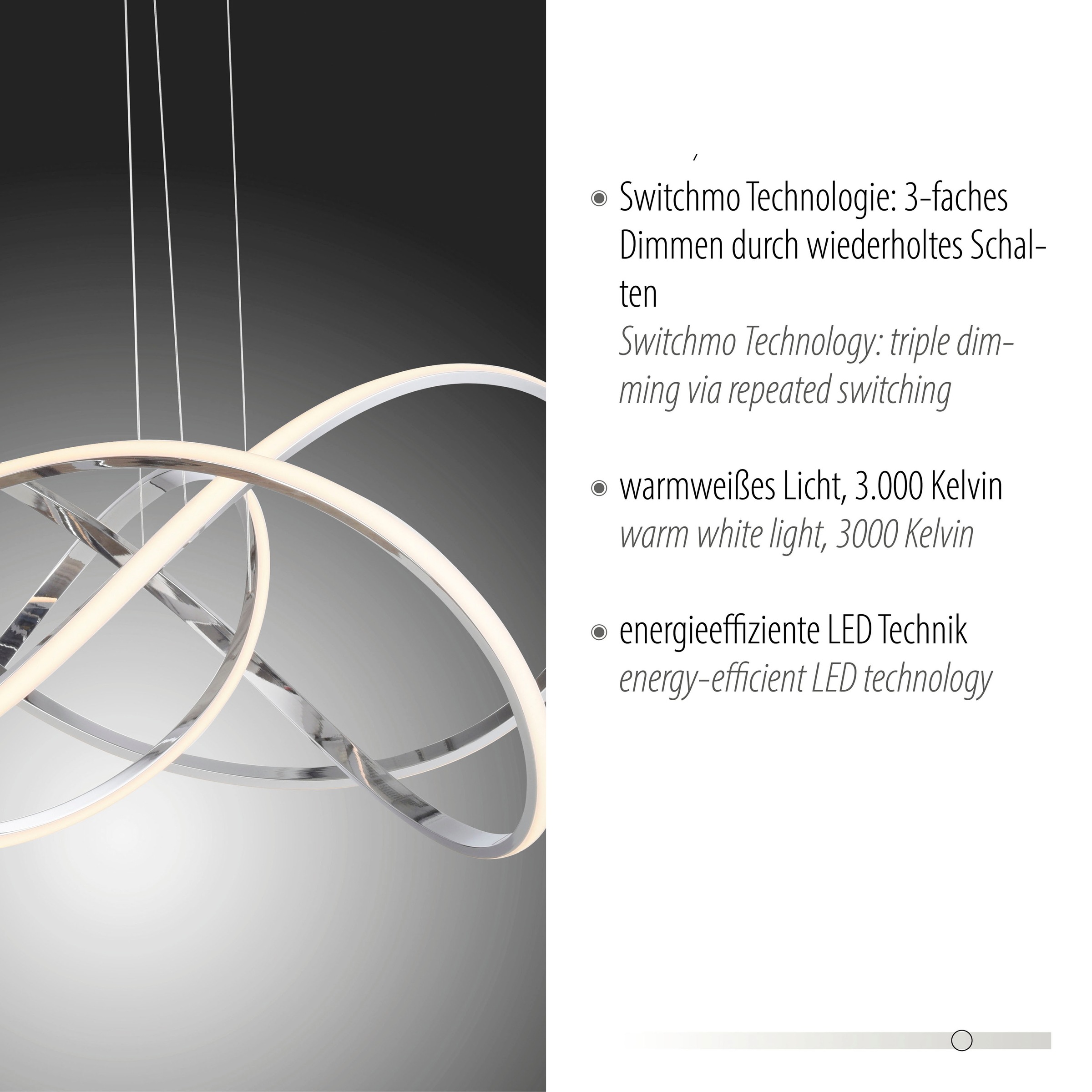 Paul Neuhaus Pendelleuchte »KIRIBI«, 1 flammig, Leuchtmittel LED-Board | LED fest integriert