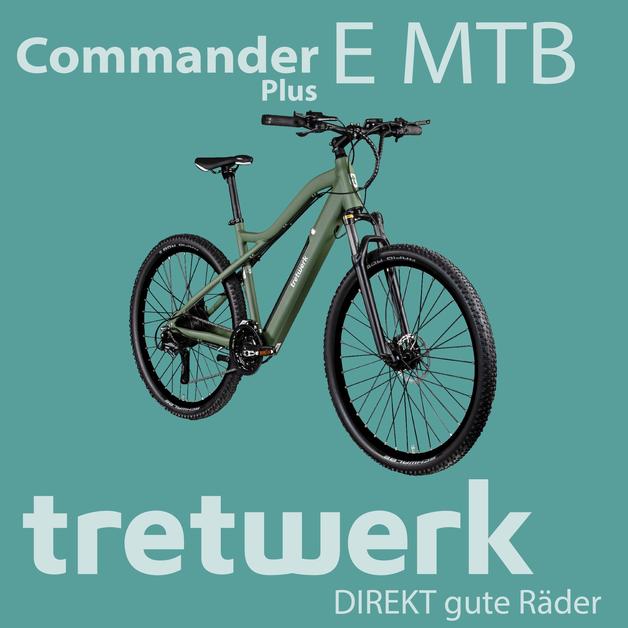 Tretwerk E-Bike »Commander Plus«, 24 Gang, Shimano, Altus M310, Heckmotor 250 W
