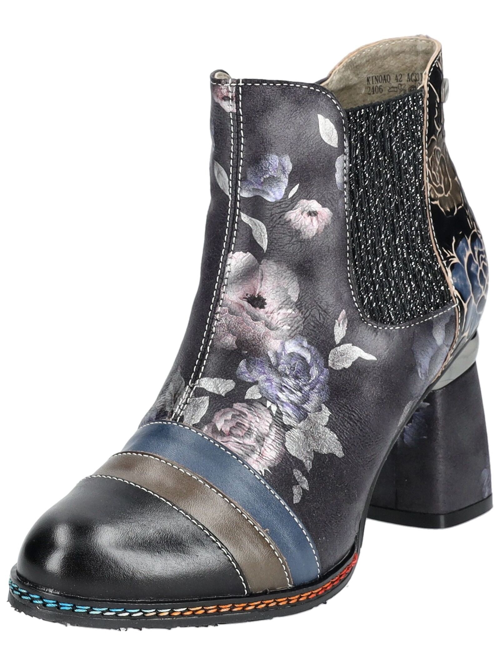 LAURA VITA High-Heel-Stiefelette "LAURA VITA Stiefelette Leder/Textil" günstig online kaufen