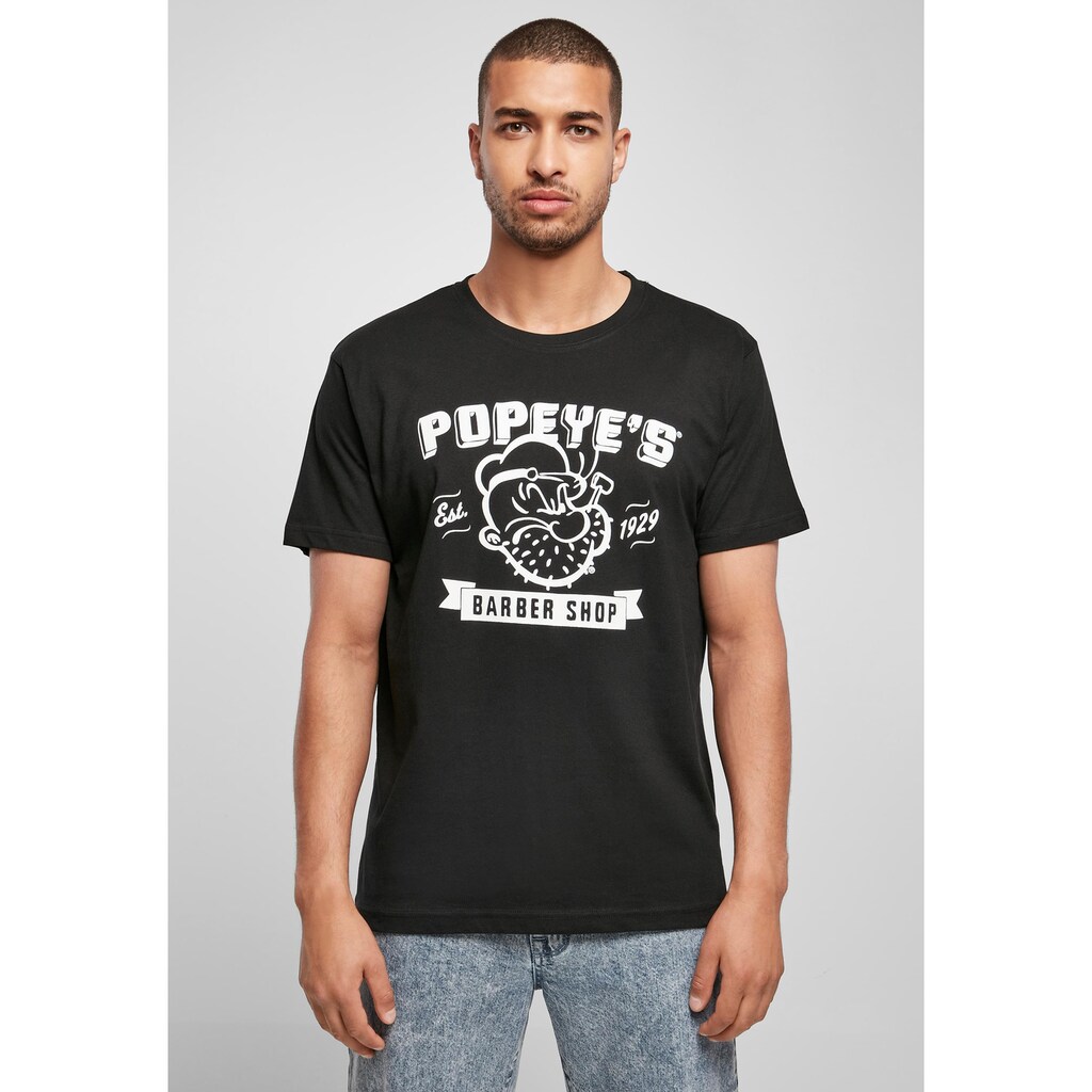 Merchcode T-Shirt »Merchcode Herren Popeye Barber Shop Tee«, (1 tlg.)
