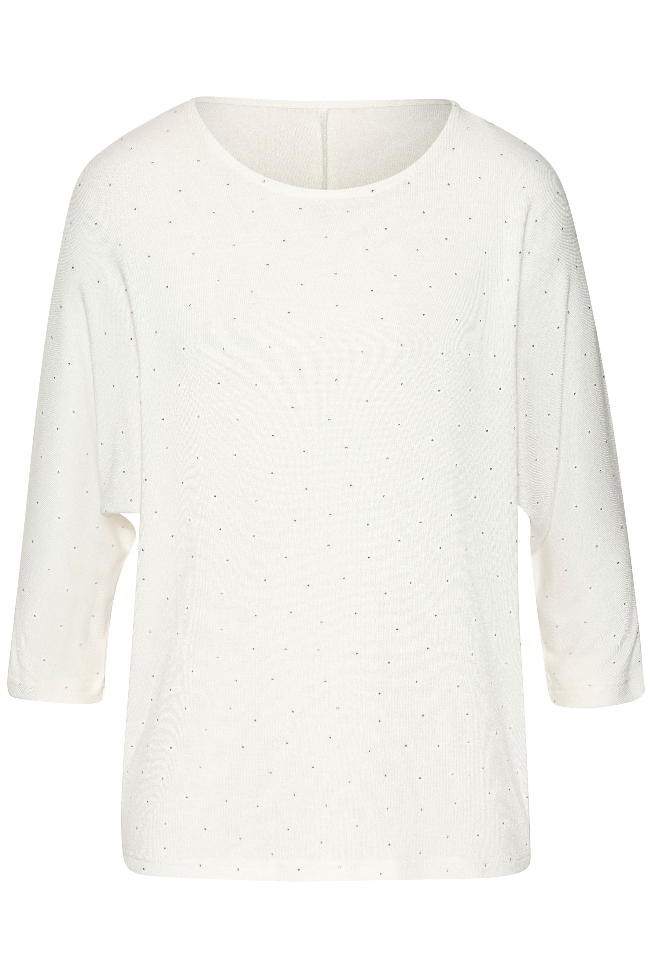 LASCANA Rundhalsshirt "mit funkelnden Strass-Steinen", aus weichem Viskose- günstig online kaufen