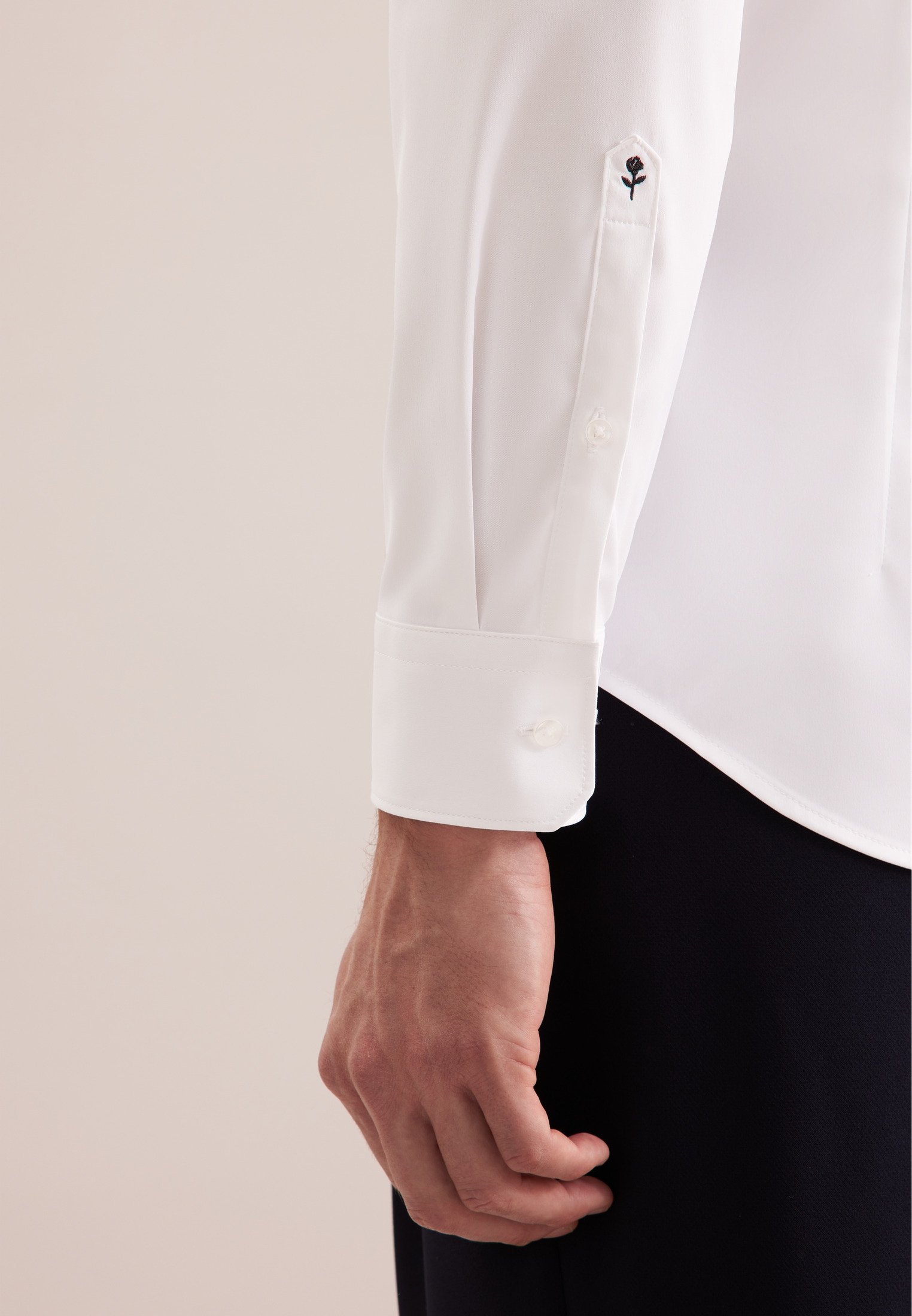 seidensticker Businesshemd »Schwarze Rose«, Slim Kentkragen Uni