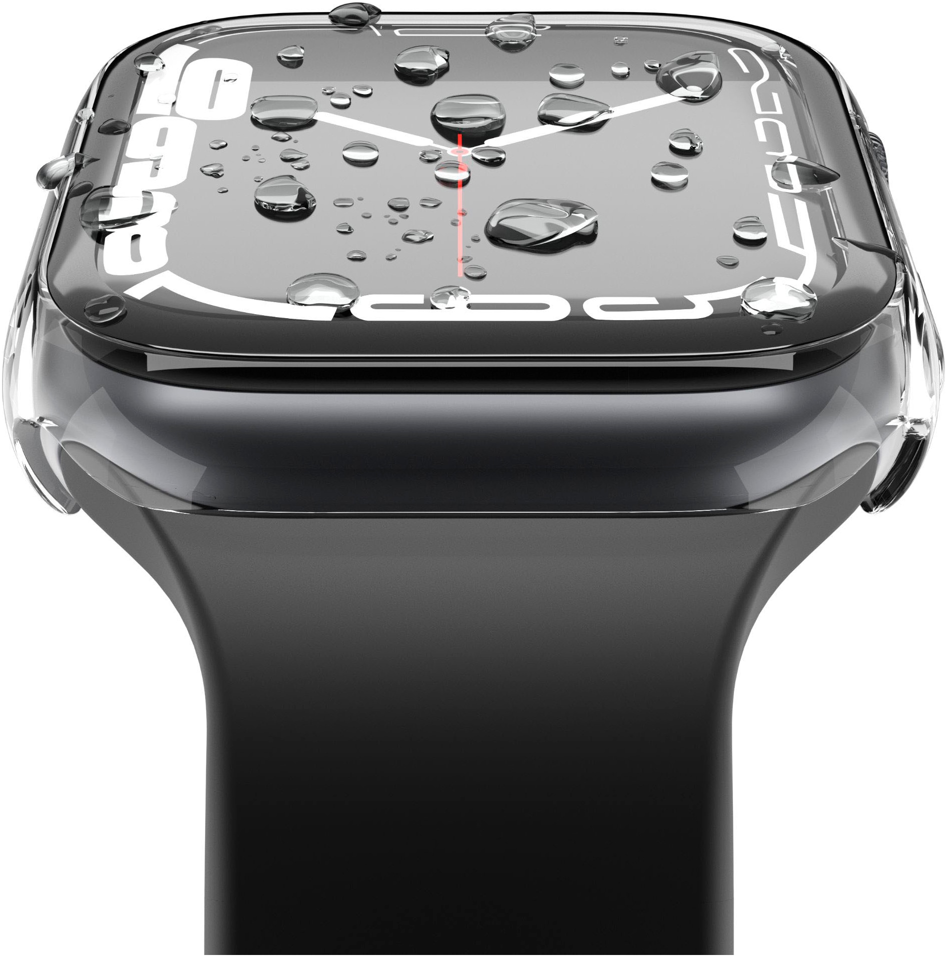 VONMÄHLEN Smartwatch-Hülle »Thin Case - Schutzhülle für Apple Watch, Serie 8 + 9,«, Case 41mm, transparent