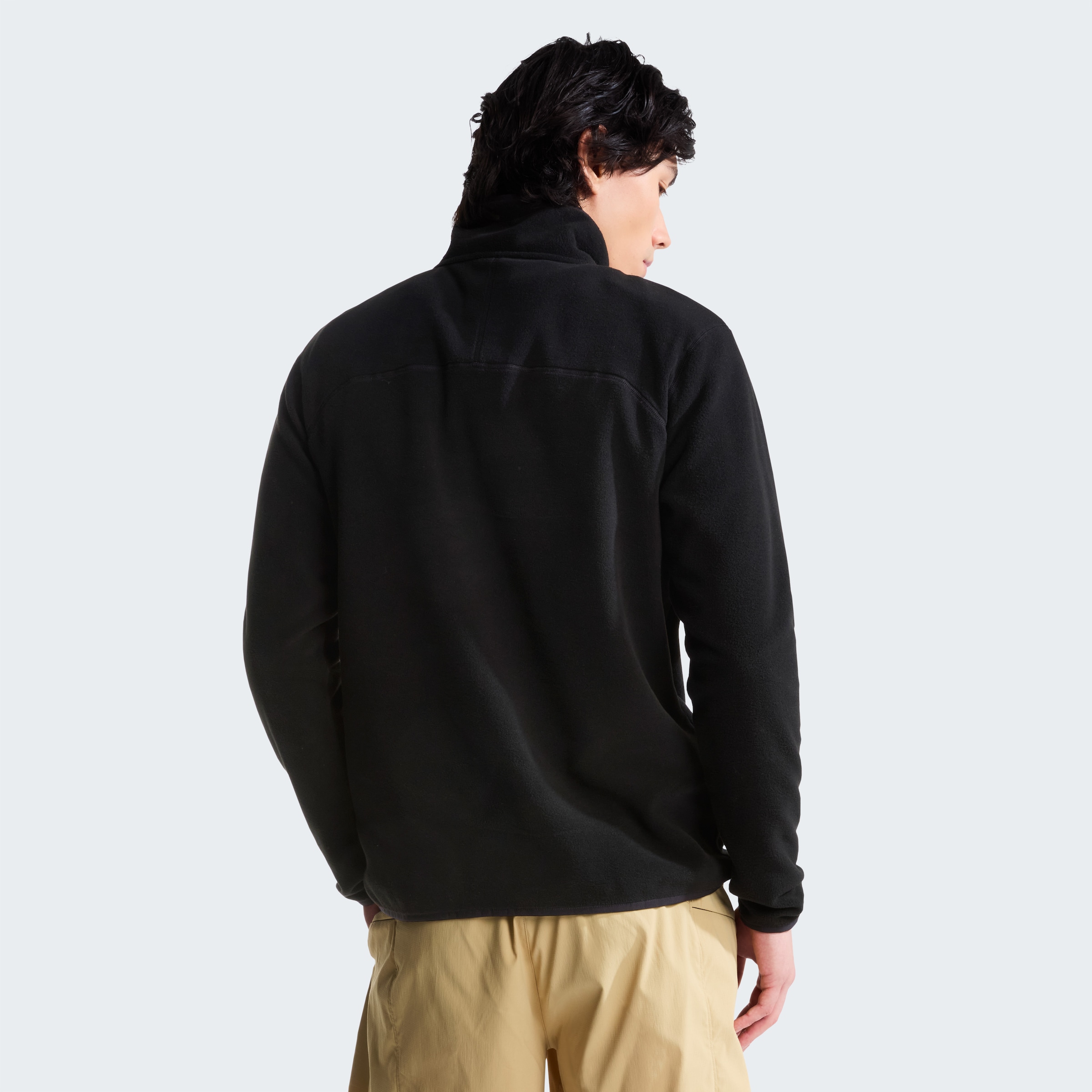 The North Face Fleecepullover »M GLACIER 1/4 ZIP - EMBROIDERED LOGO«, mit 1/4-Zip-Design, atmungsaktiv, schnell trocknend, wasserabweisend
