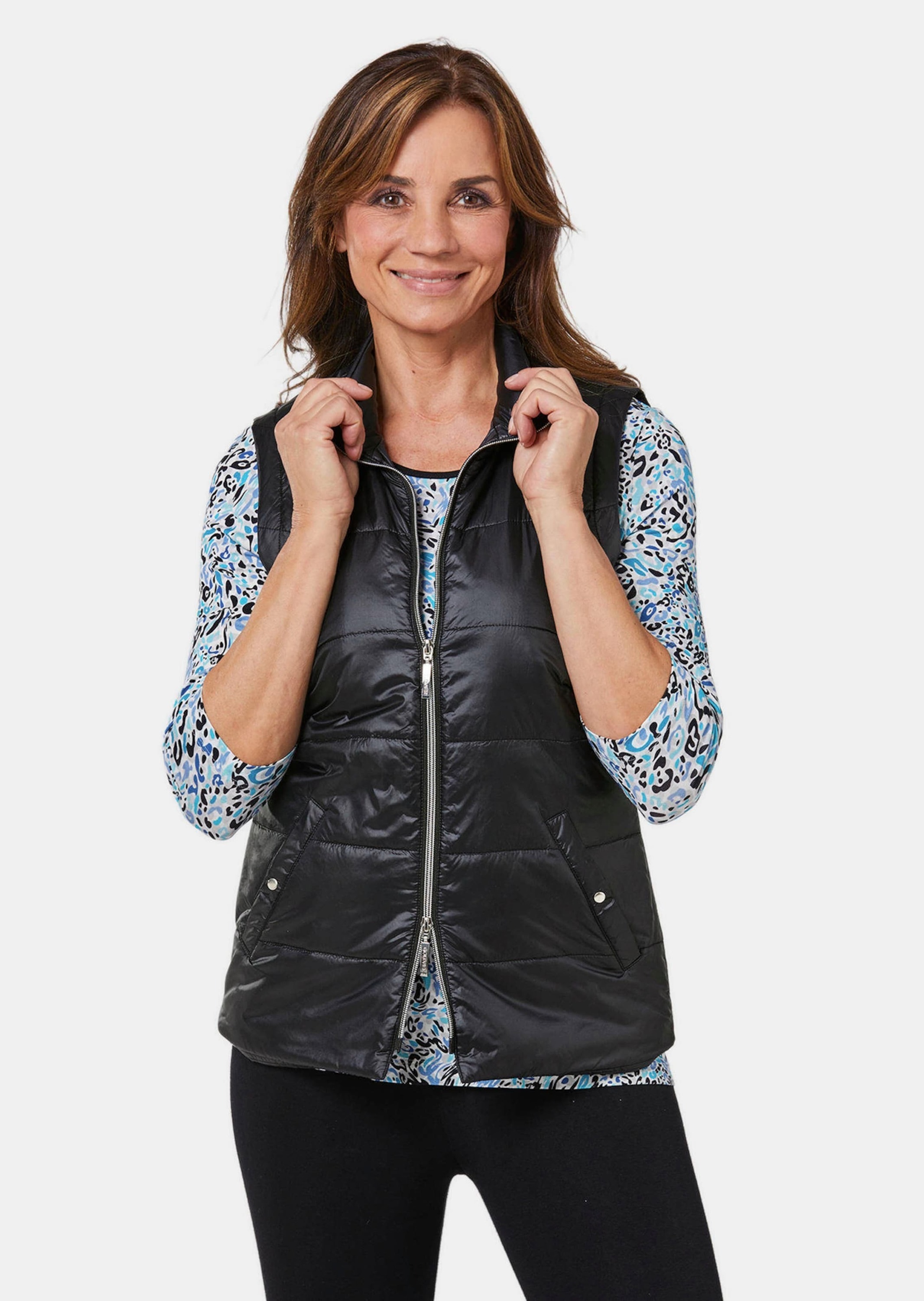 Thumbnail - GOLDNER Kurzweste "Leichte Steppweste mit Stehkragen" Ohne