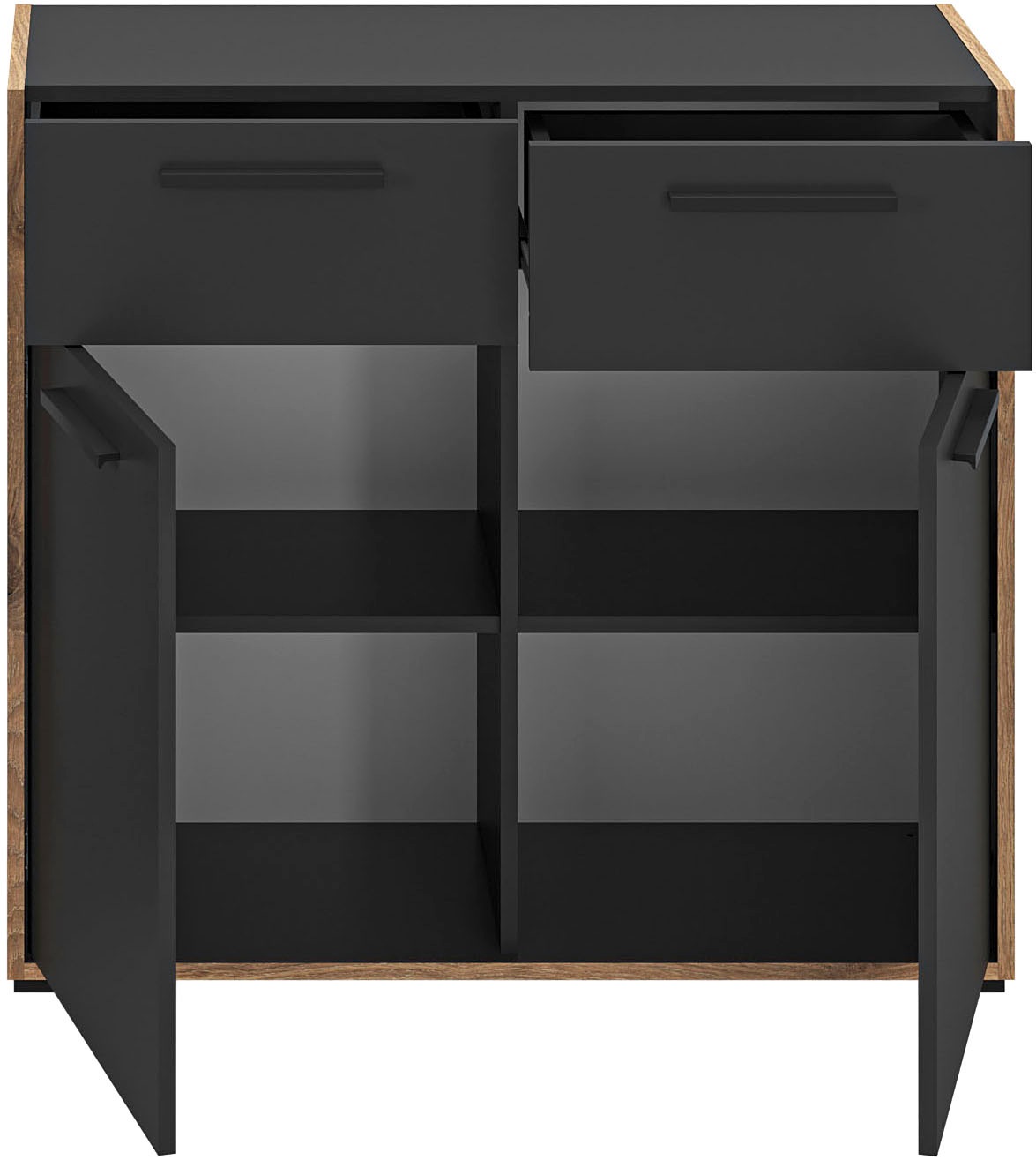INOSIGN Kommode »MUSTA, Breite: 95cm, 2 Schubkästen, 2 Türen, 4 Fächer«, Anrichte, Sideborad, Highboard, Schrank, Schuhkommode, Flurkommode