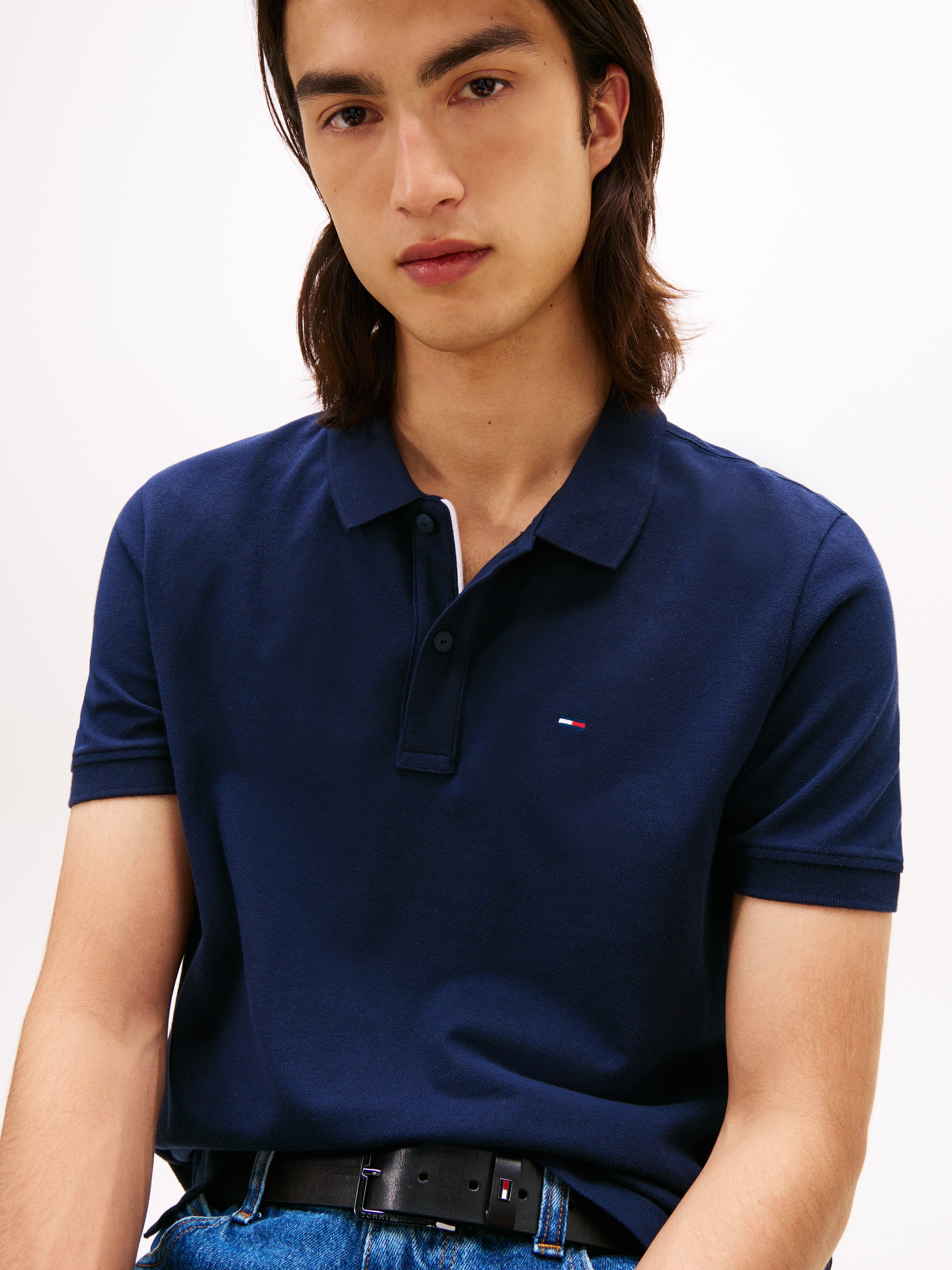 Tommy Jeans Poloshirt "TJM SLIM PLACKET POLO EXT" günstig online kaufen