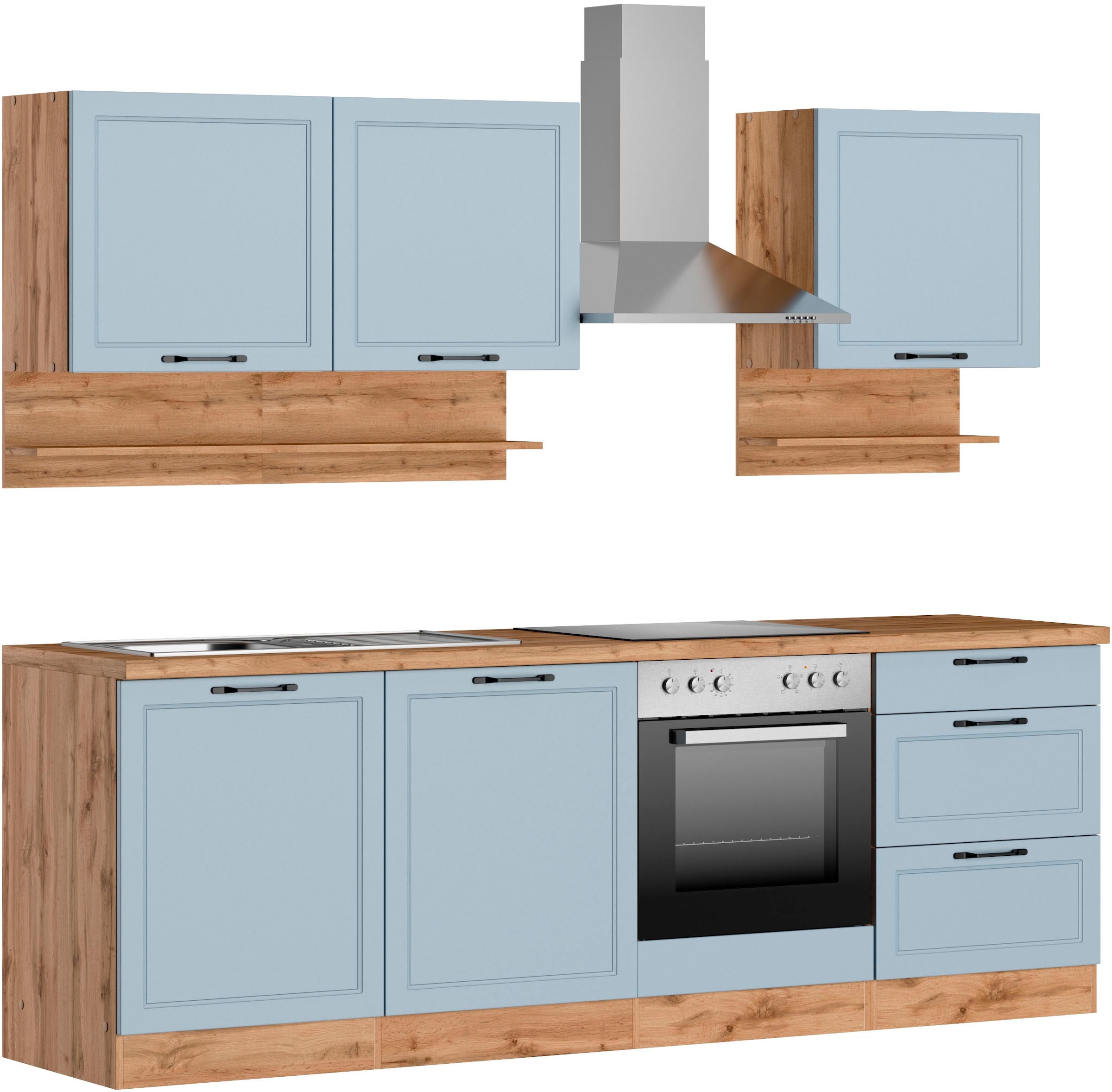 KOCHSTATION Küche »KS-Lana«, 240 cm breit, wahlweise mit oder ohne E-Geräte