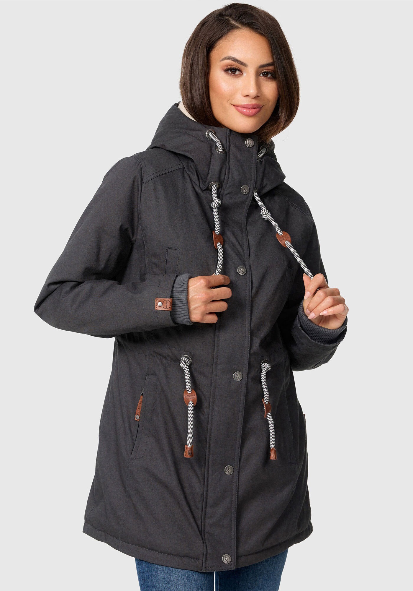 Navahoo Winterjacke "Ireliaa", mit warmen Teddyfell günstig online kaufen