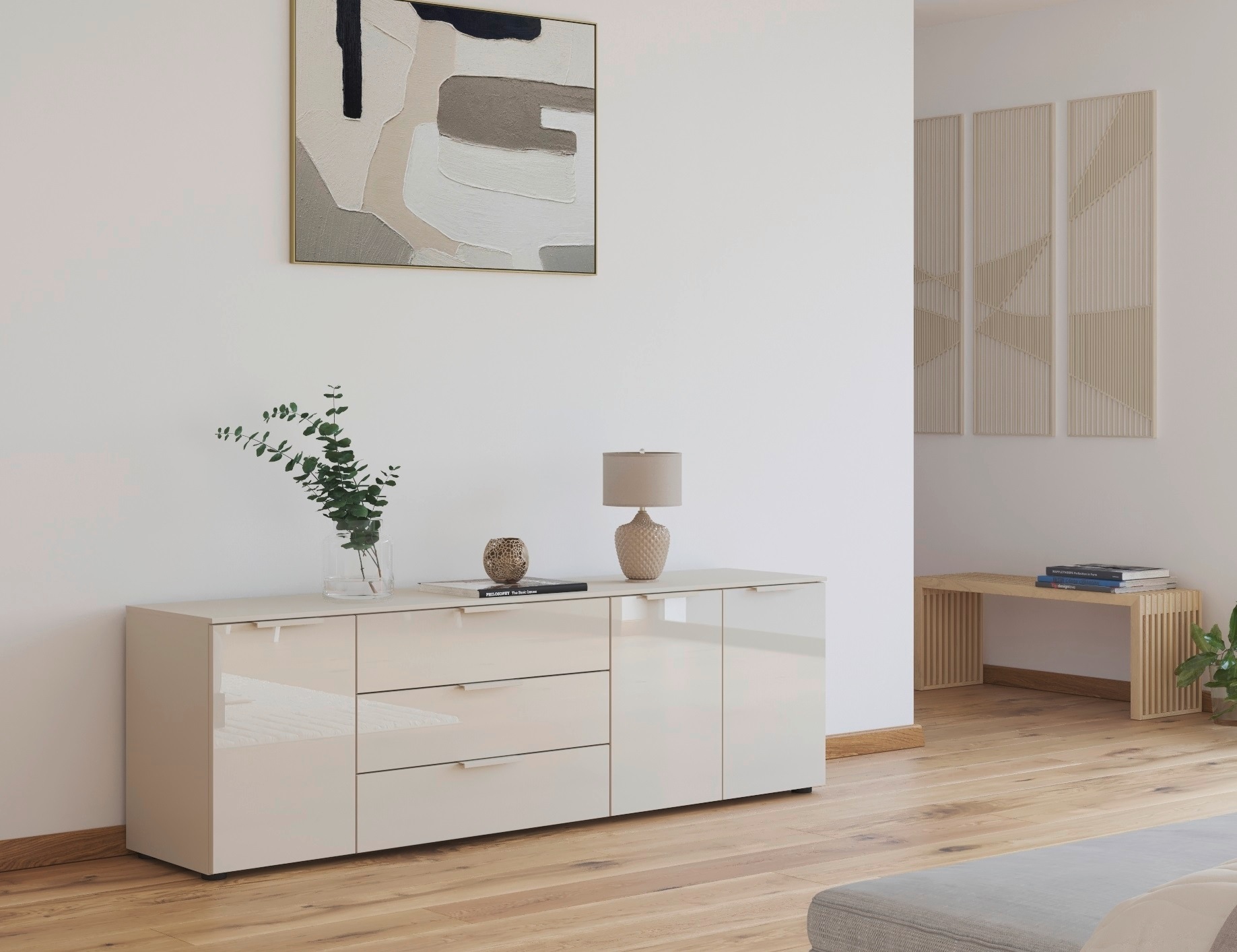 rauch Kombikommode "Kommode Türkommode Sideboard Kombikommode FLIPP mit Gla günstig online kaufen