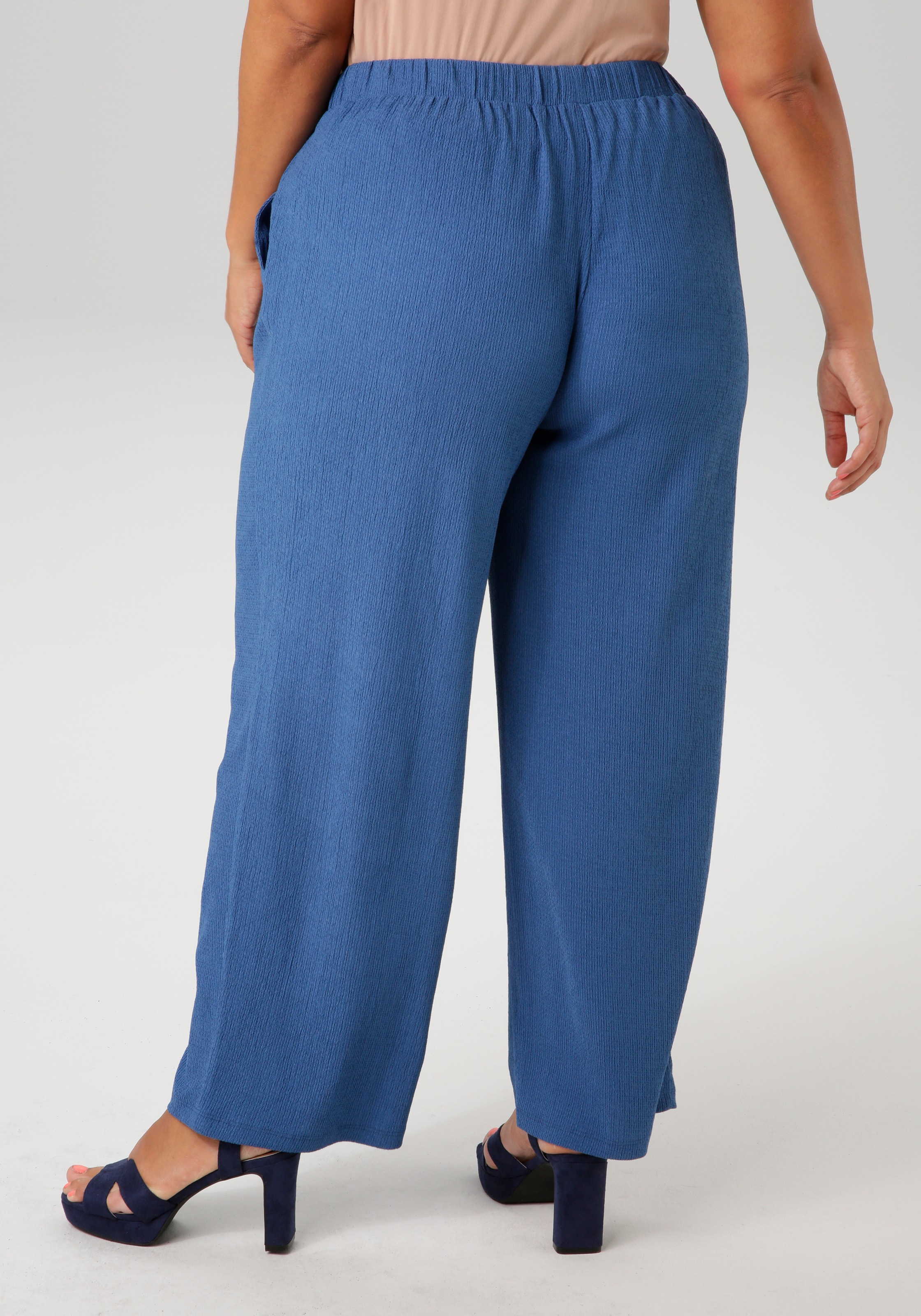Aniston PLUS Schlupfhose, in unifarben oder gestreift - du hast die Wahl günstig online kaufen