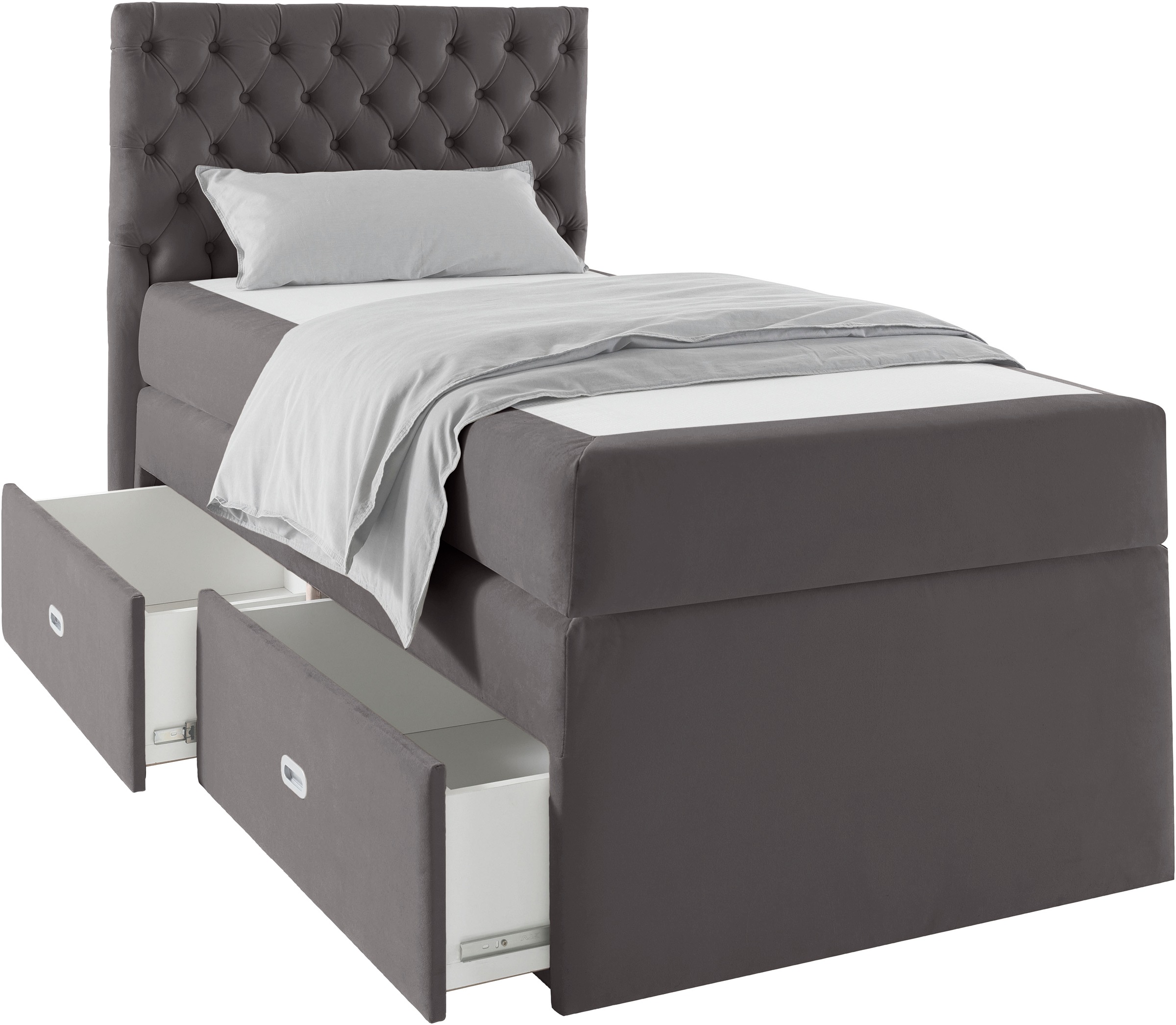 Home affaire Polsterbett "Boxbett Alvi mit Schubladen, Taschen-Federkernmat günstig online kaufen
