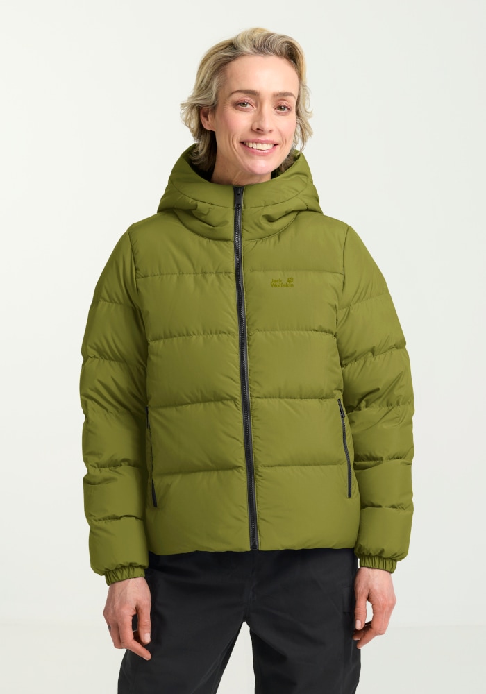 Jack Wolfskin Daunenjacke "FROZEN PALACE JKT W RDS" mit Kapuze Daunenjacke, warm, winddicht