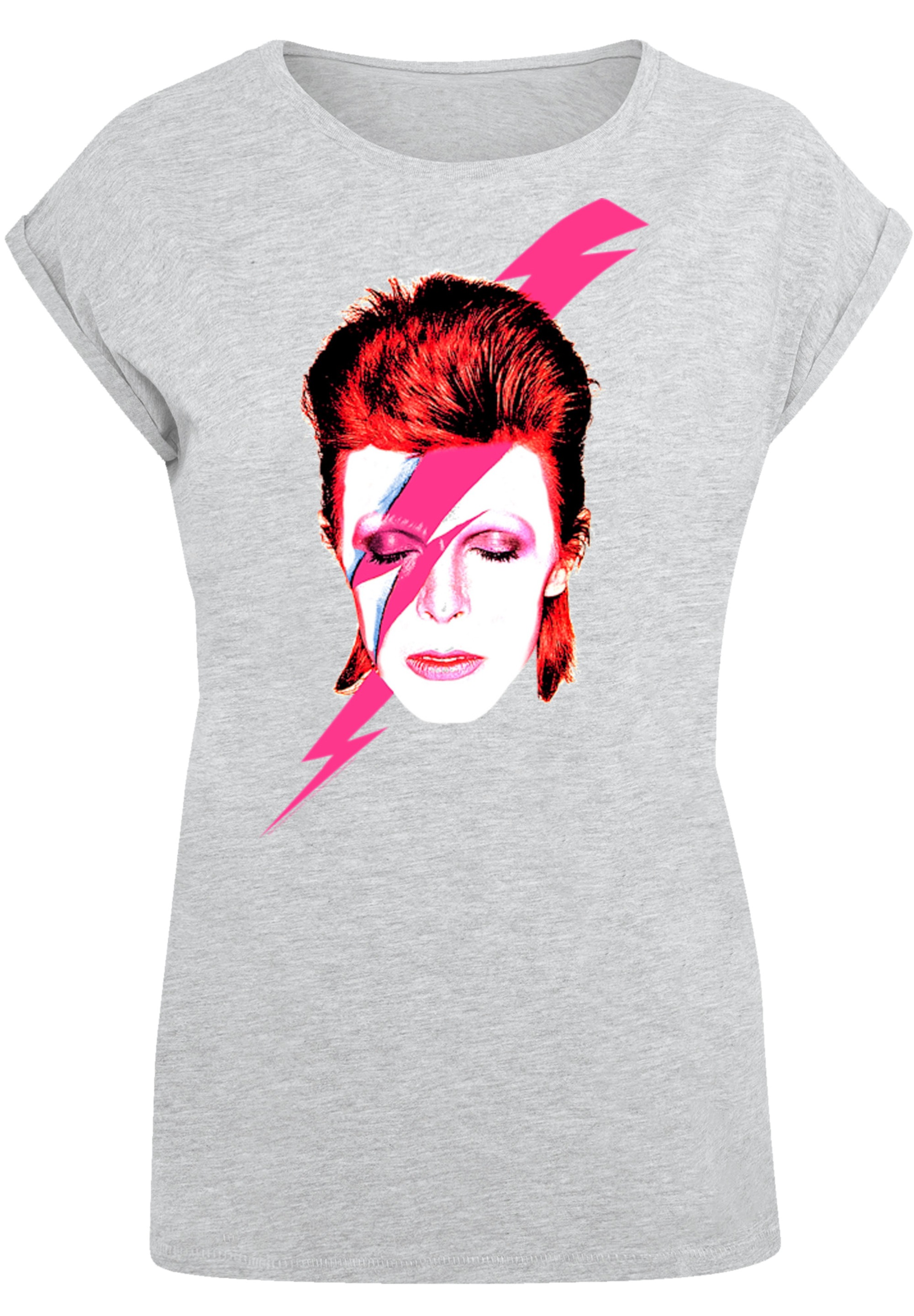 F4NT4STIC T-Shirt "David Bowie Aladdin Sane Lightning Bolt", Print