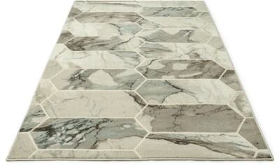 DELAVITA Teppich »Viorel«, rechteckig, 8 mm Höhe, modernes Marmor Design, Wohnzimmer kaufen