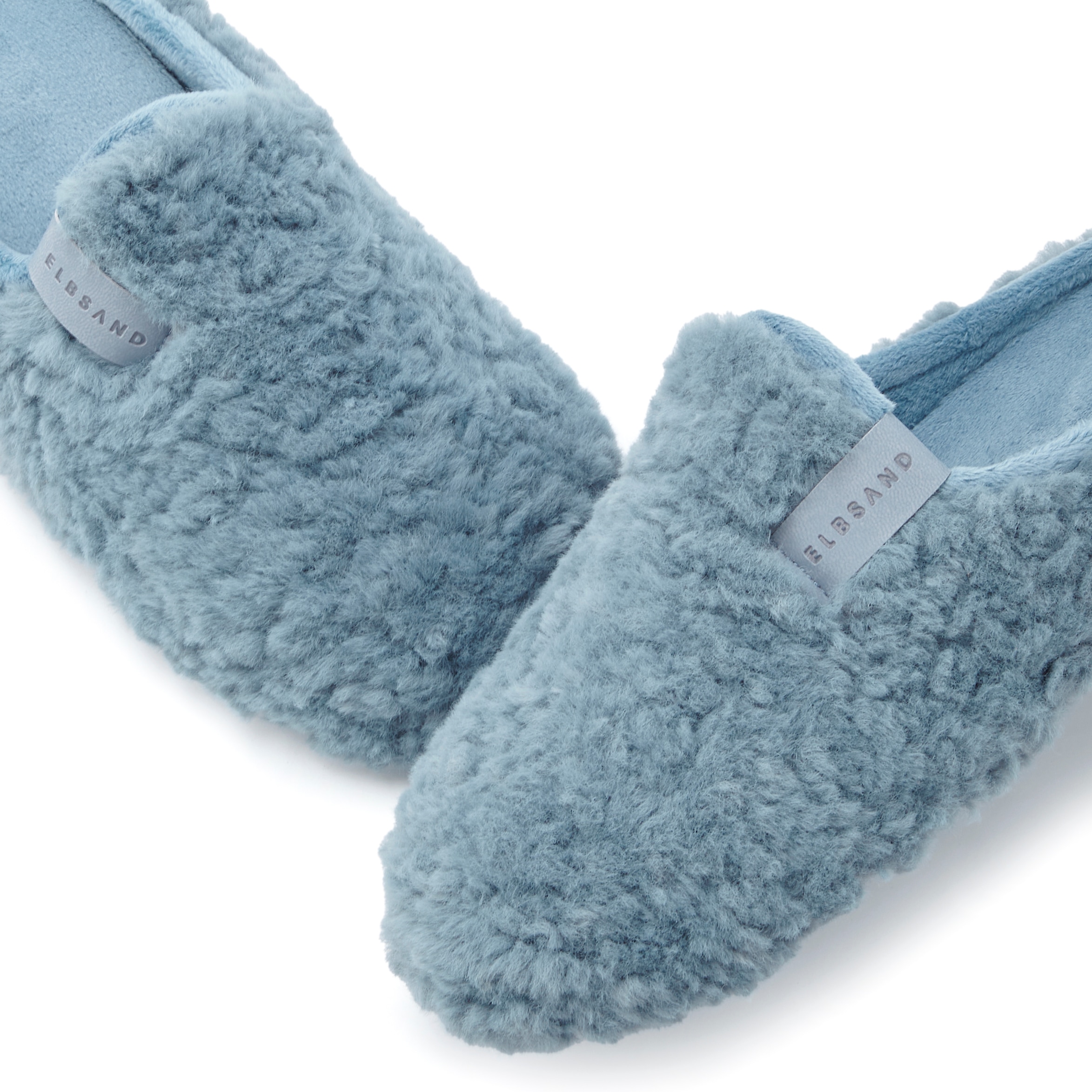 Elbsand Hausschuh, Pantolette, Pantoffel, Mule, Sandale, kuscheliges Fellimitat