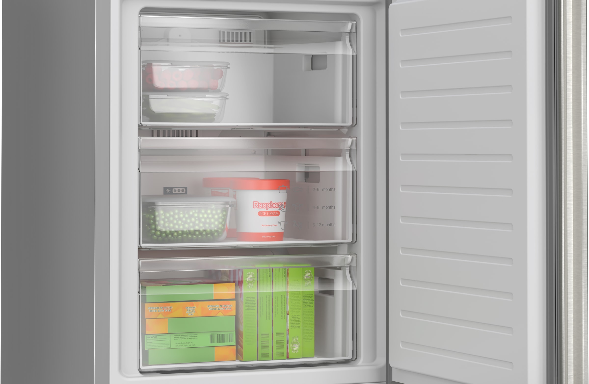 BOSCH Kühl-/Gefrierkombination Serie 4 »KGN362LAF« 186 cm hoch 60 cm breit