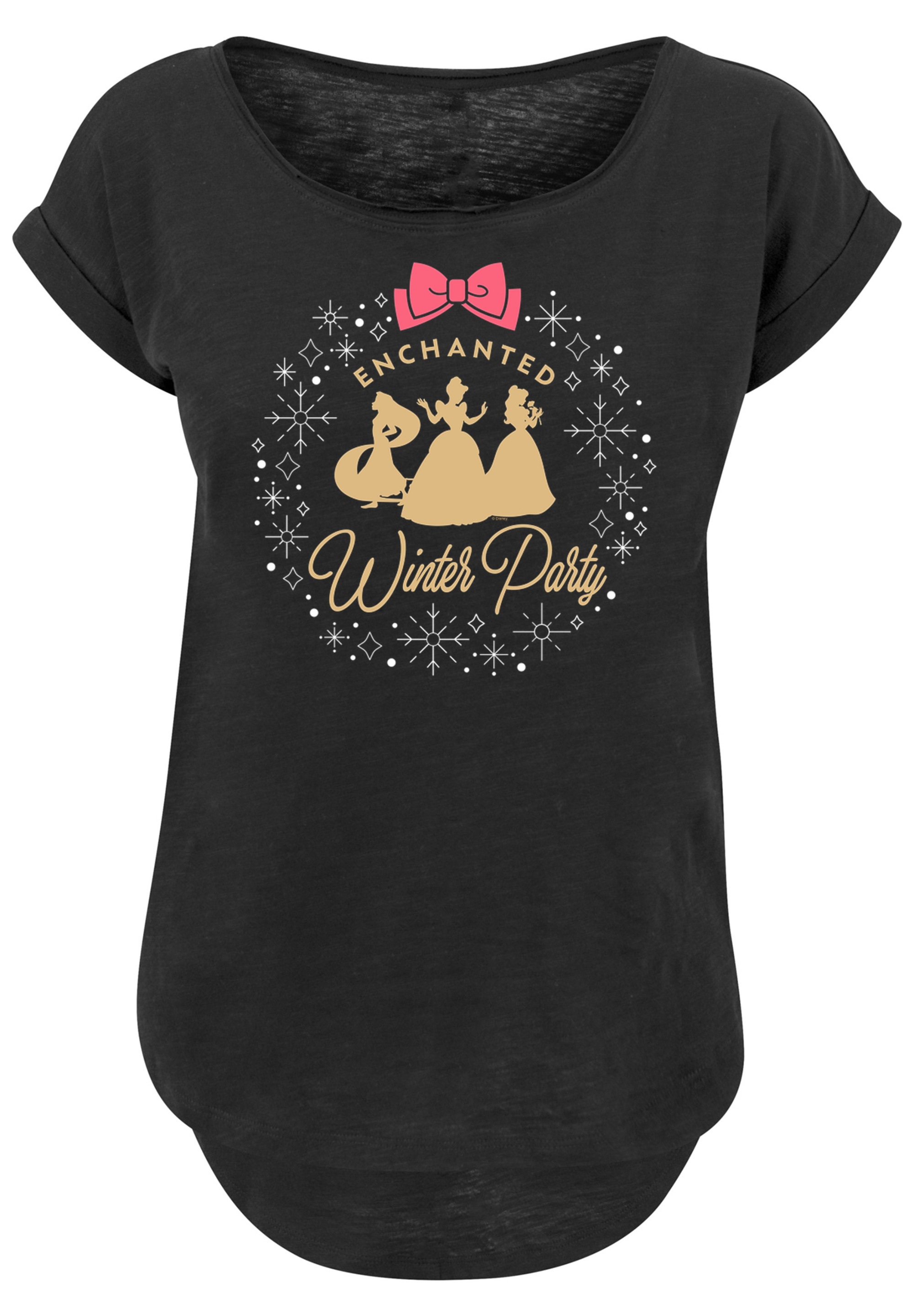 F4NT4STIC T-Shirt »Prinzessin Enchanted Winter Party«, Print