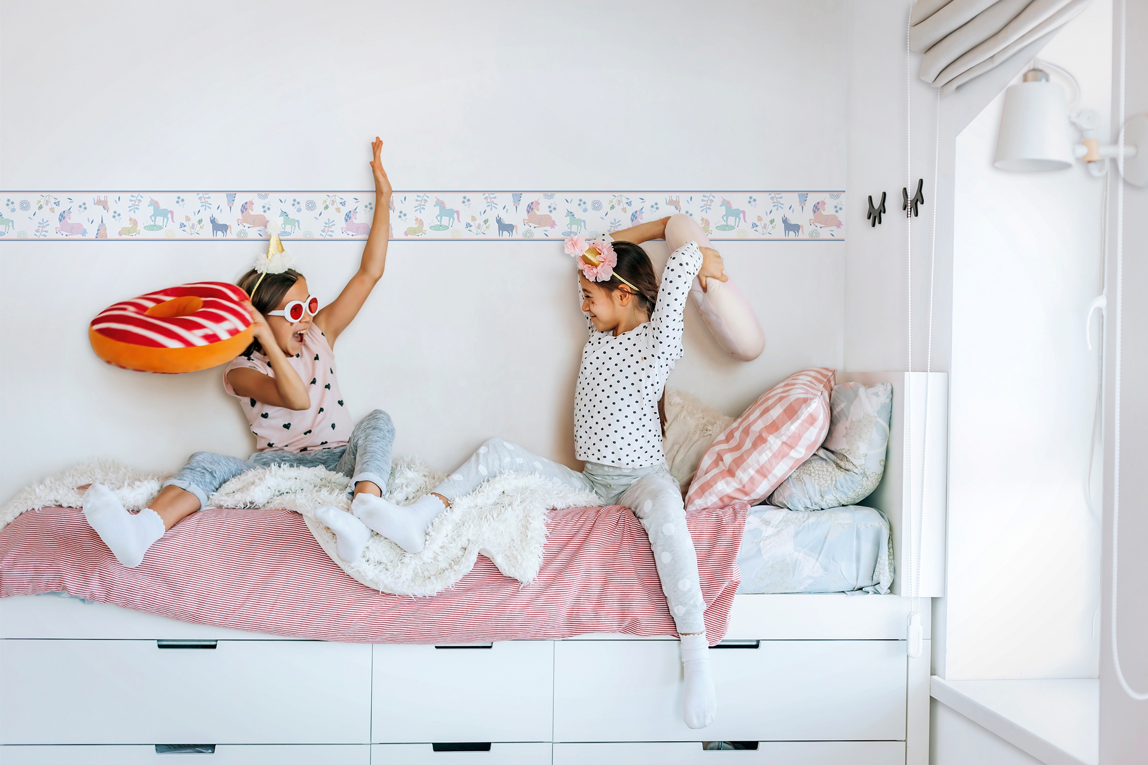 Marburg Kindertapete, Motiv-matt, Einhorn, moderne Tapete für Wohnzimmer Schlafzimmer Küche