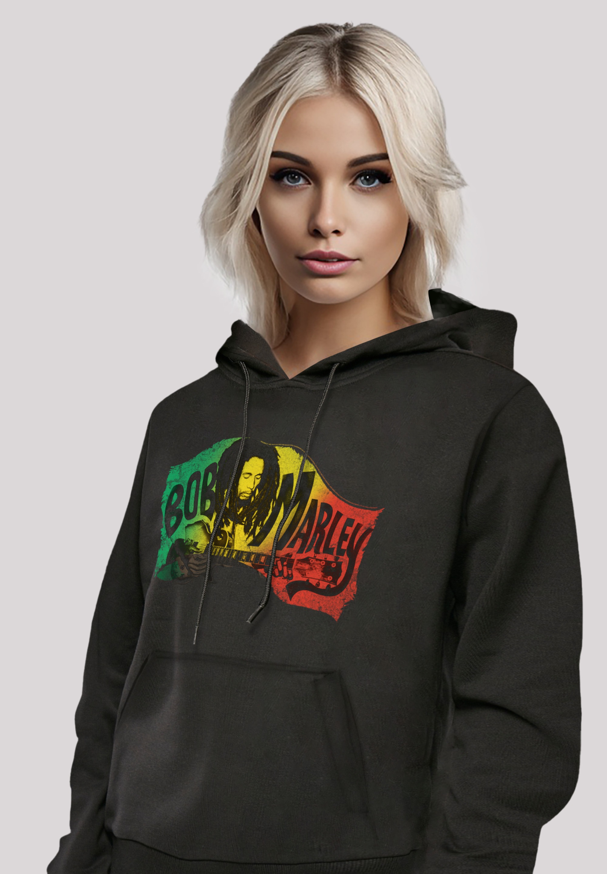 F4NT4STIC Kapuzenpullover »Bob Marley Chords Reggae Music«, Premium Qualität, Musik, By Rock Off