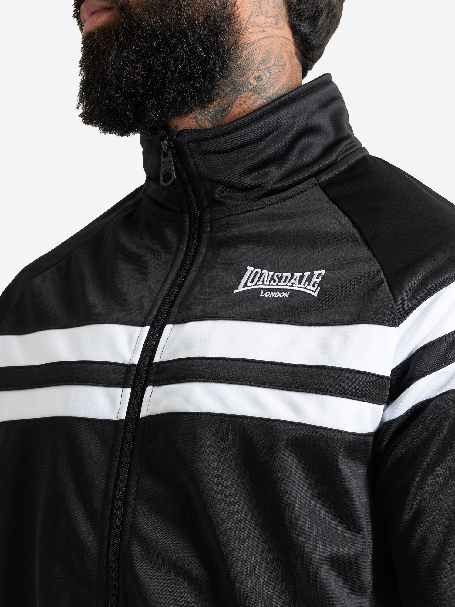 Lonsdale Trainingsjacke »HAGGERSTON« Trainingsjacke mit sportlichem Stil, aus Polyester, normale Passform