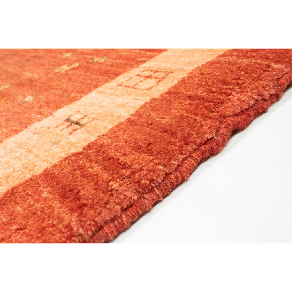 morgenland Wollteppich »Loribaft Teppich handgeknüpft rot«, rechteckig