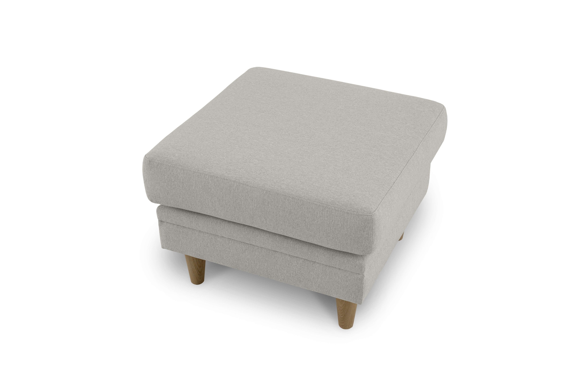 Home affaire Polsterhocker »Arellano, Breite 63 cm«, klassisches Design, mit Massivholzfüßen, Webstoff fein
