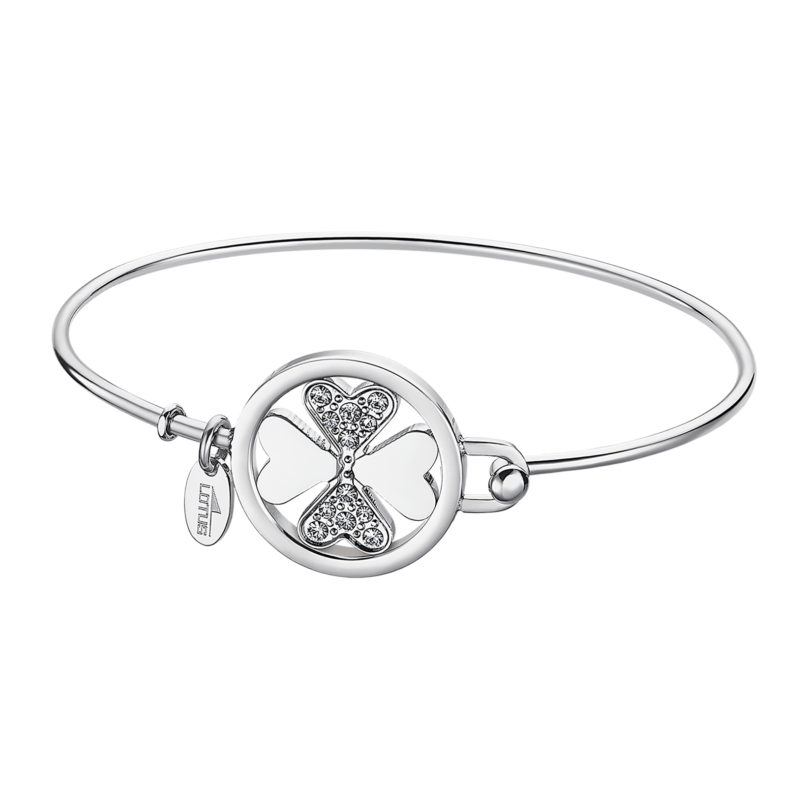 Lotus Armreif »Essentials - Kleeblatt« mit Glasstein