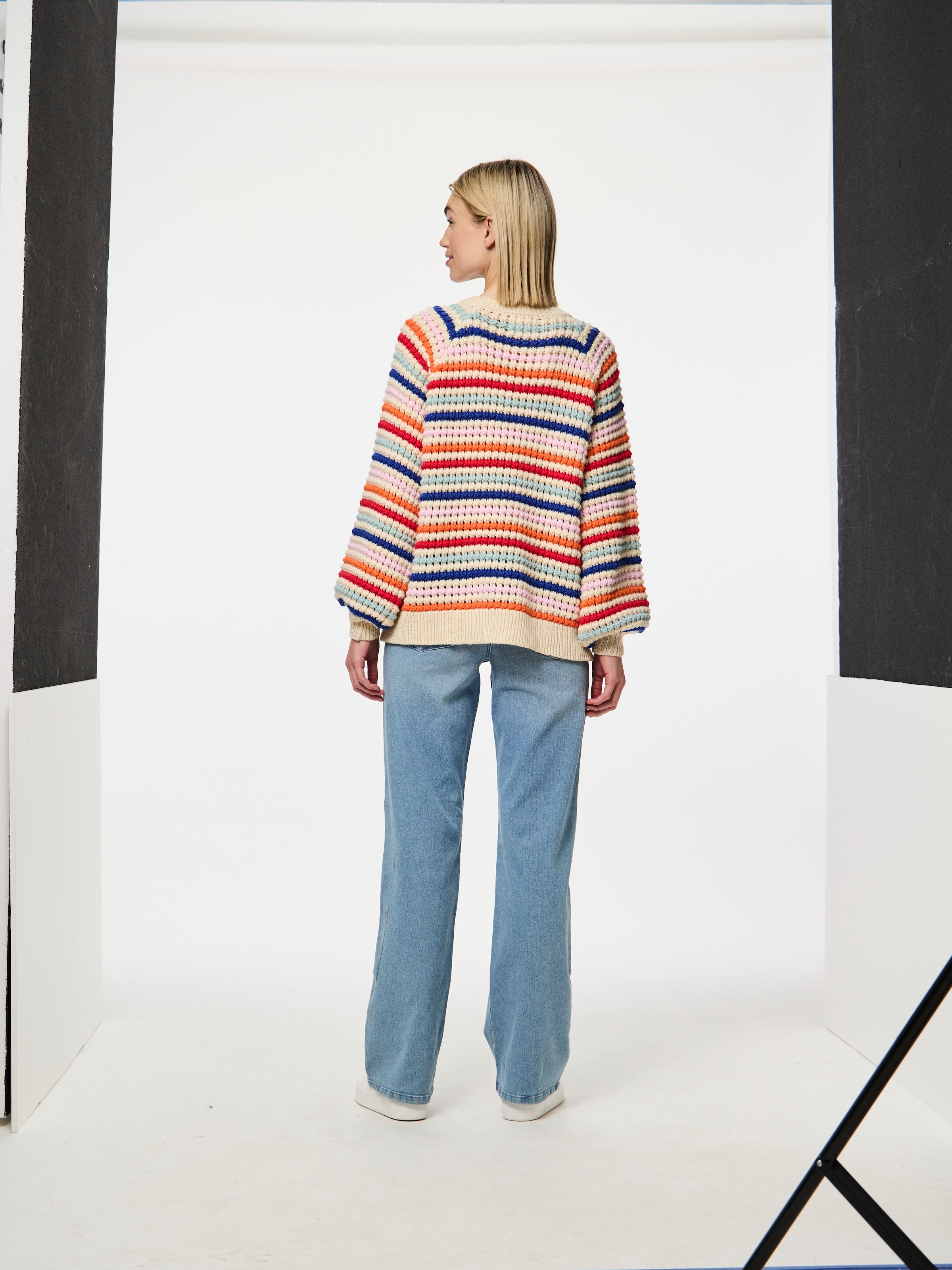 pieces Rundhalspullover »PCDOSLA LS O-NECK KNIT MM«